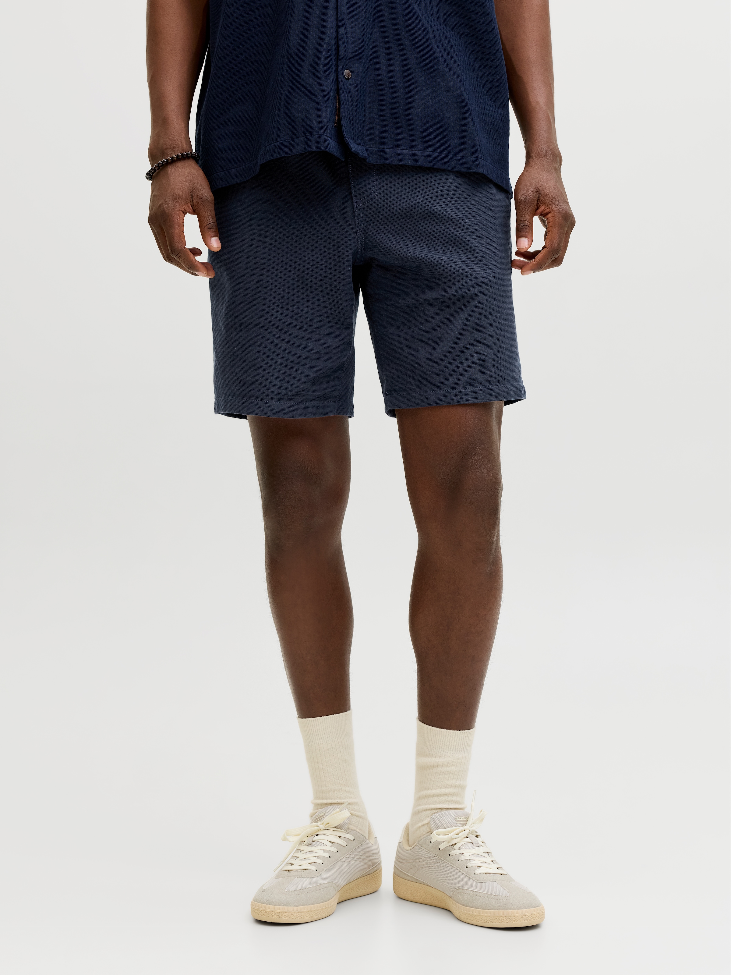 Image of Jack & Jones Jogginghose "JPSTJAIDEN WAFFLE RESORT SHORT REG" mit elastischem Bund
