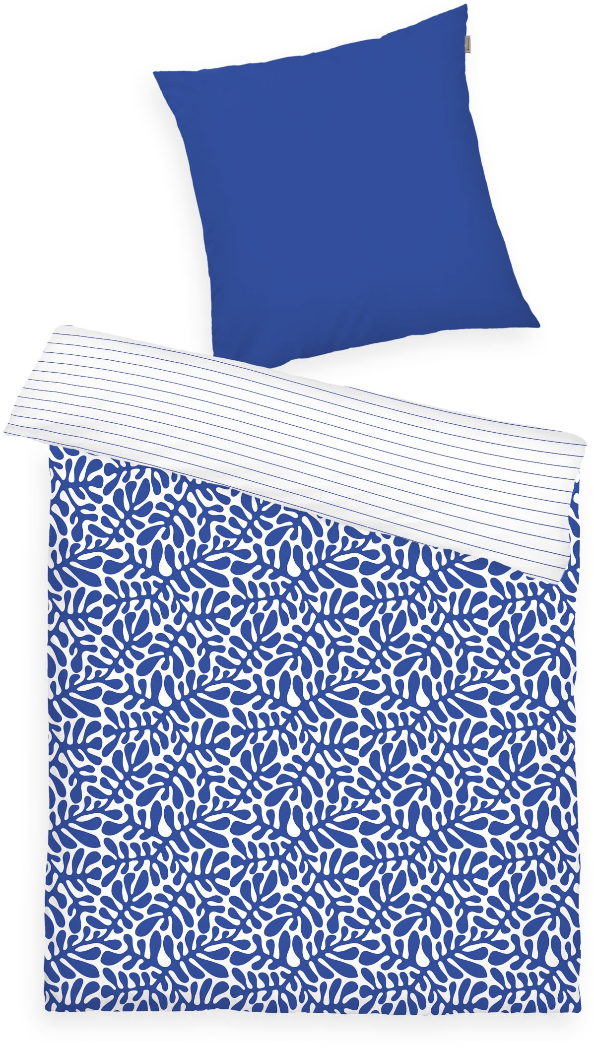 TOM TAILOR HOME Linge de lit »ORGANIC LEAVES in Gr. 135x200cm, 155x220cm oder 200x220cm« 2 cuis nouvelle chambre, avec fermeture éclair de marque colorée