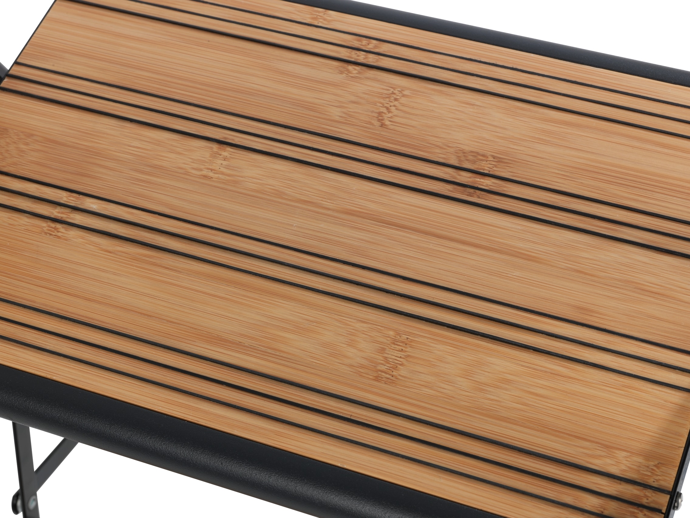 WENKO Trittleiter »Modell Alu-Design«, rutschsichere XXL-Stufen, robustes Aluminium in Kombination mit Bambus