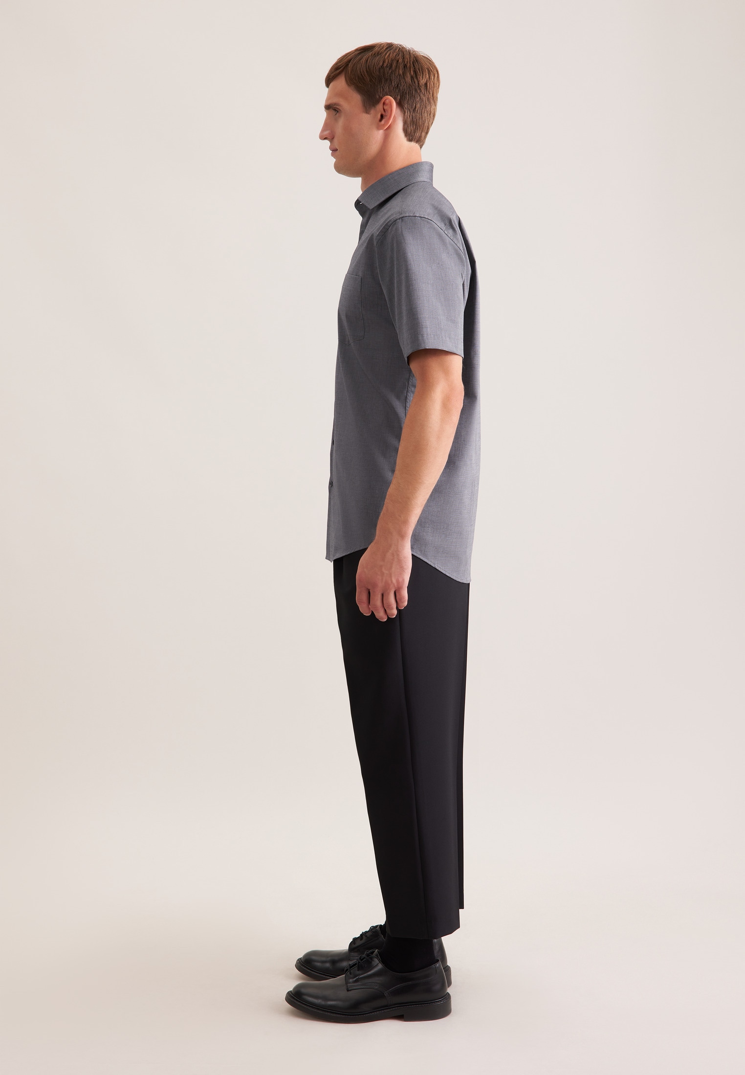 seidensticker Chemise d'affaires »Schwarze Rose« Regular 1/2 Kentkragen Uni