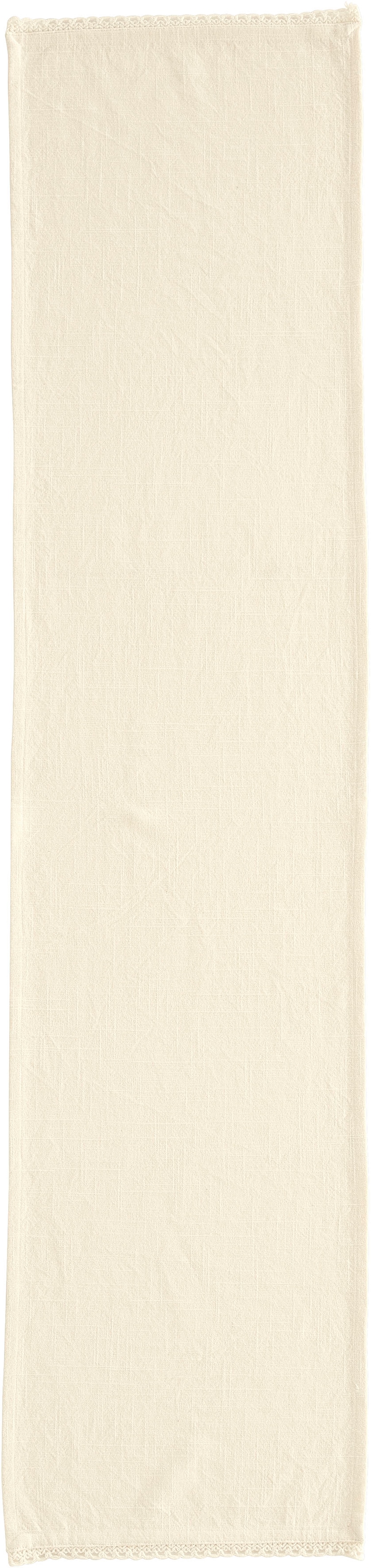 GOODproduct Tischläufer »Elyna« uni, mit schöner Spitze, weiche Haptik, leicht strukturiert, 150x35cm