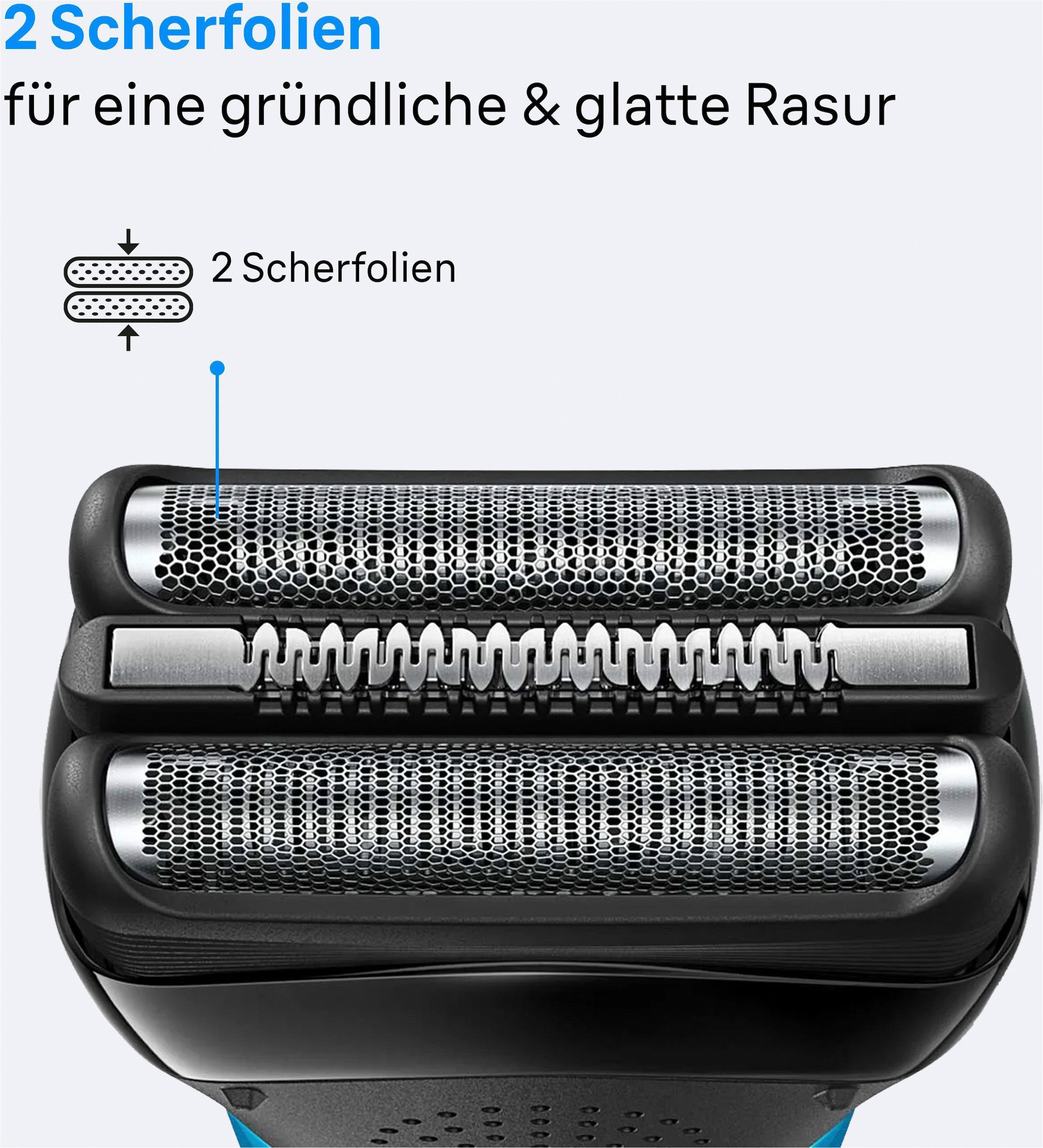 Braun Elektrorasierer »Series 3 310s« 3 flexible Klingen