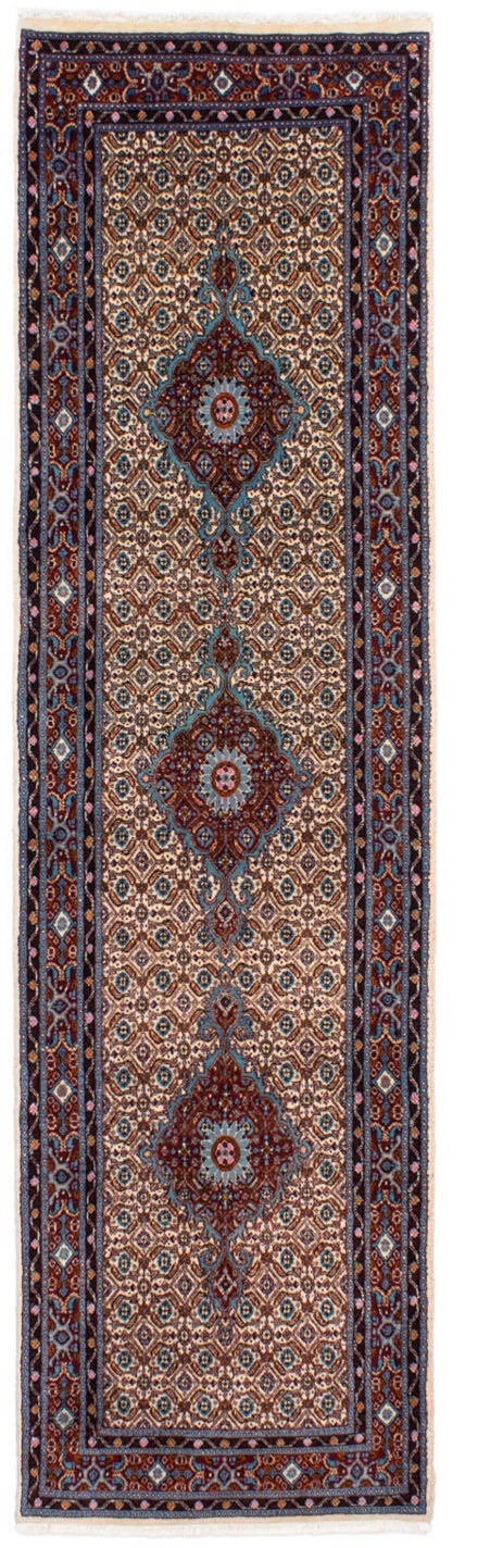 Image of morgenland Hochflor-Läufer »Moud Stark Gemustert Beige 295 x 80 cm«, rechteckig, 1 mm Höhe, Unikat mit Zertifikat bei Ackermann Versand Schweiz