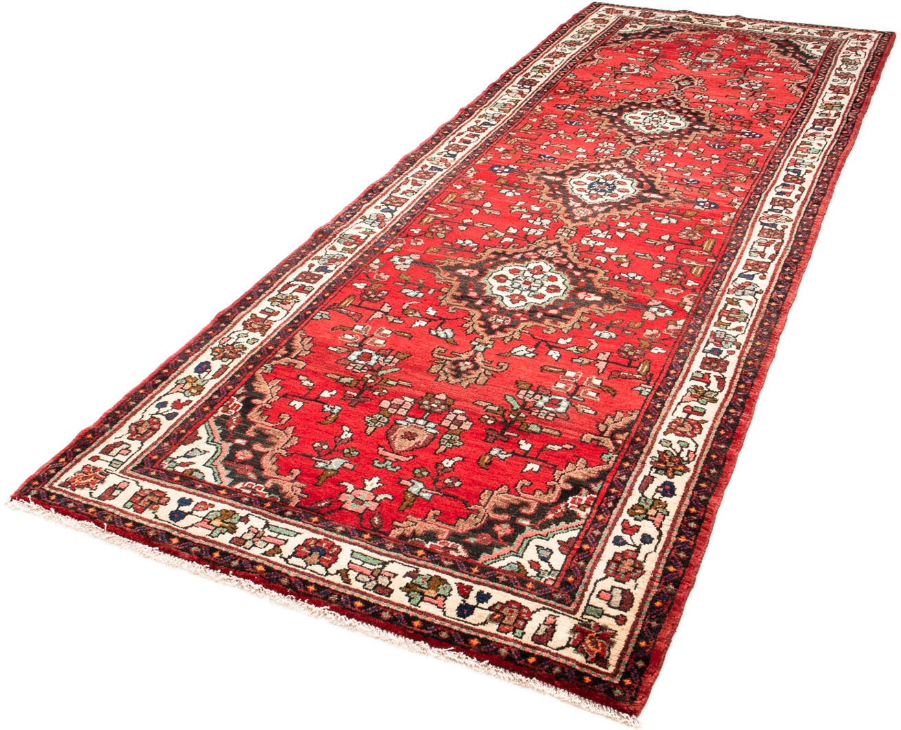 Image of morgenland Orientteppich »Perser - Nomadic - 291 x 110 cm - rot«, rechteckig, 10 mm Höhe, Wohnzimmer, Handgeknüpft, Einzelstück mit Zertifikat bei Ackermann Versand Schweiz