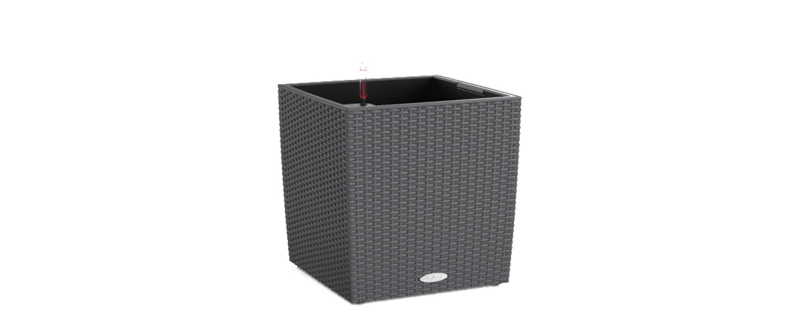 Image of Blumentopf "Lechuza Cube Cottage 50 Anthrazit"