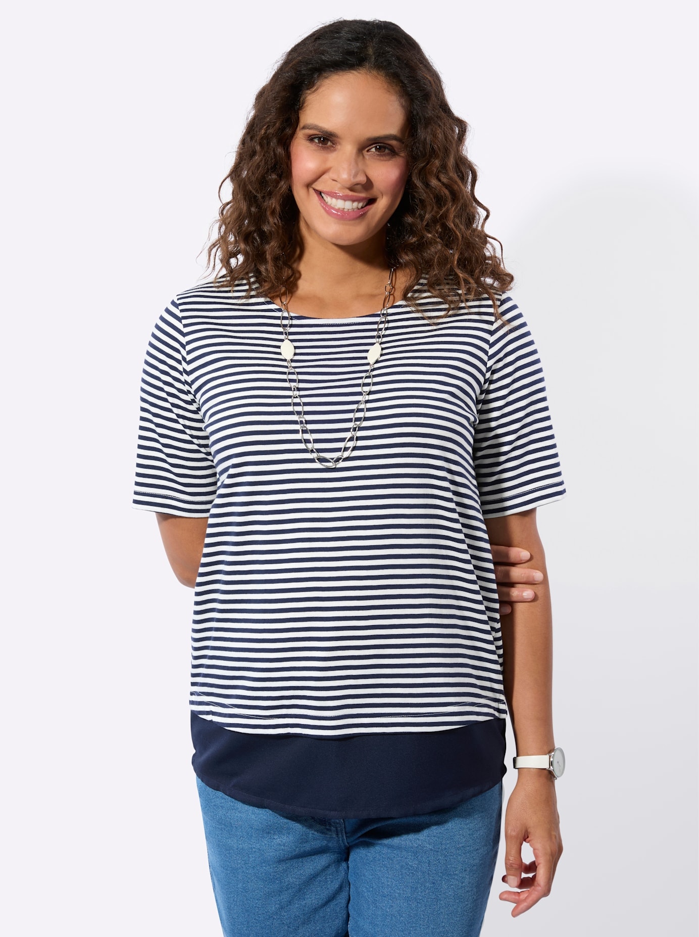 Casual Looks 2-in-1-Shirt »Ringelshirt« 1 tlg.