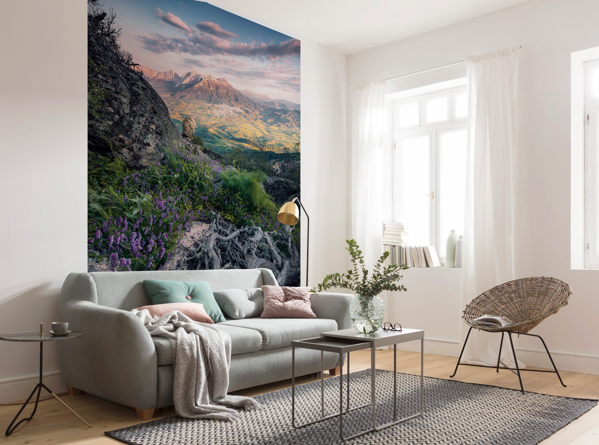 Komar Vliestapete »Digitaldruck Vlies -  Flowering Tales - Grösse 200 x 280 cm« bedruckt glatt Wohnzimmer, Schlafzimmer