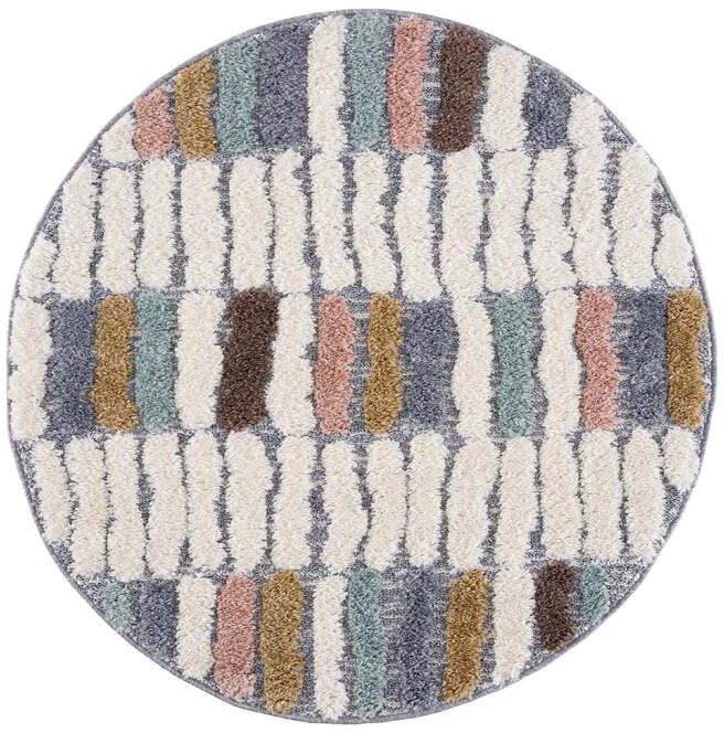 Carpet City Hochflor-Teppich »Focus 3032«, rund, besonders weich, Modern, Bunt, 3D-Effekt
