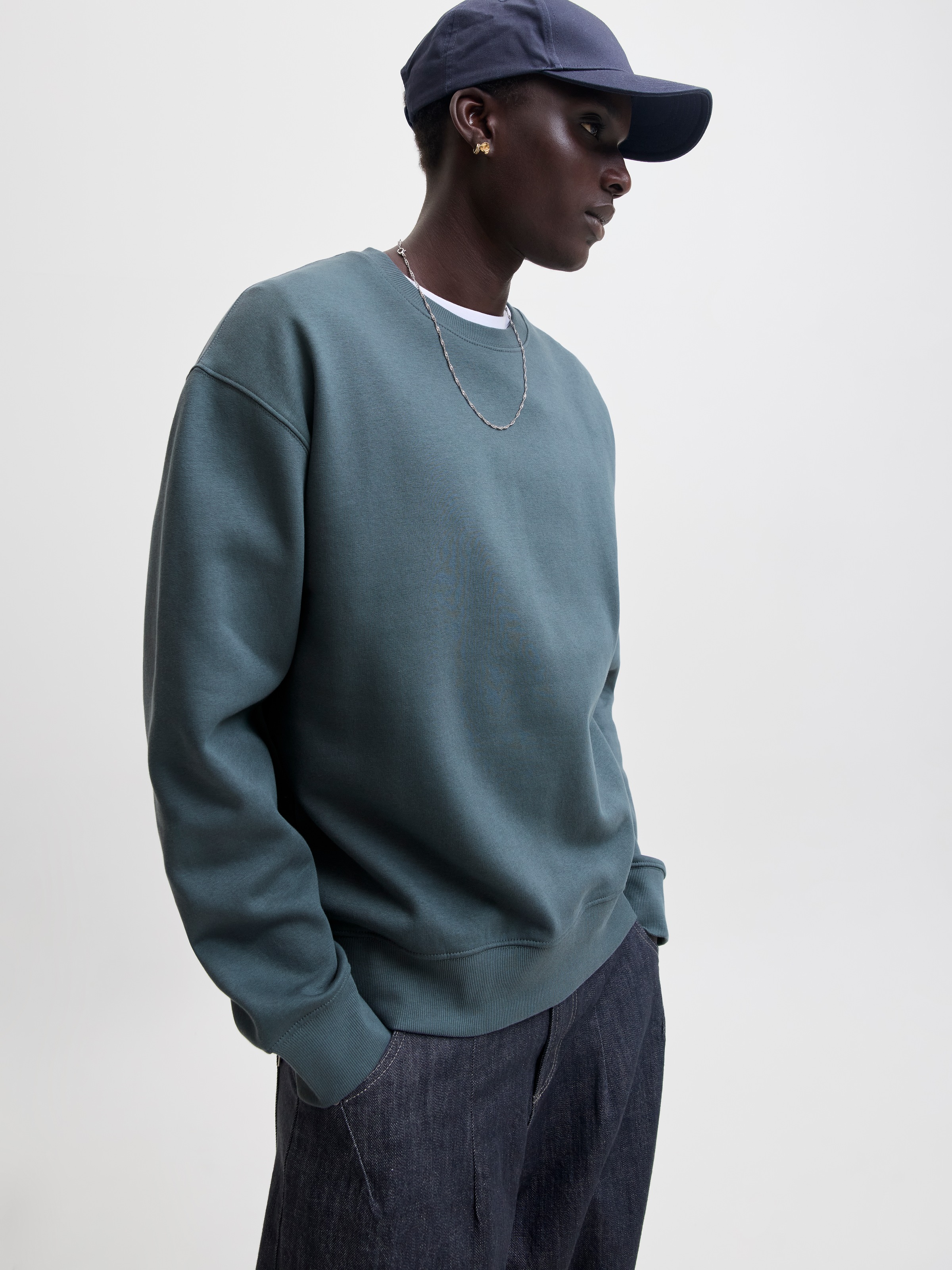 Jack & Jones Sweat-shirt »JJEACE SWEAT CREW NECK NOOS«, mélange de coton, coupe ample
