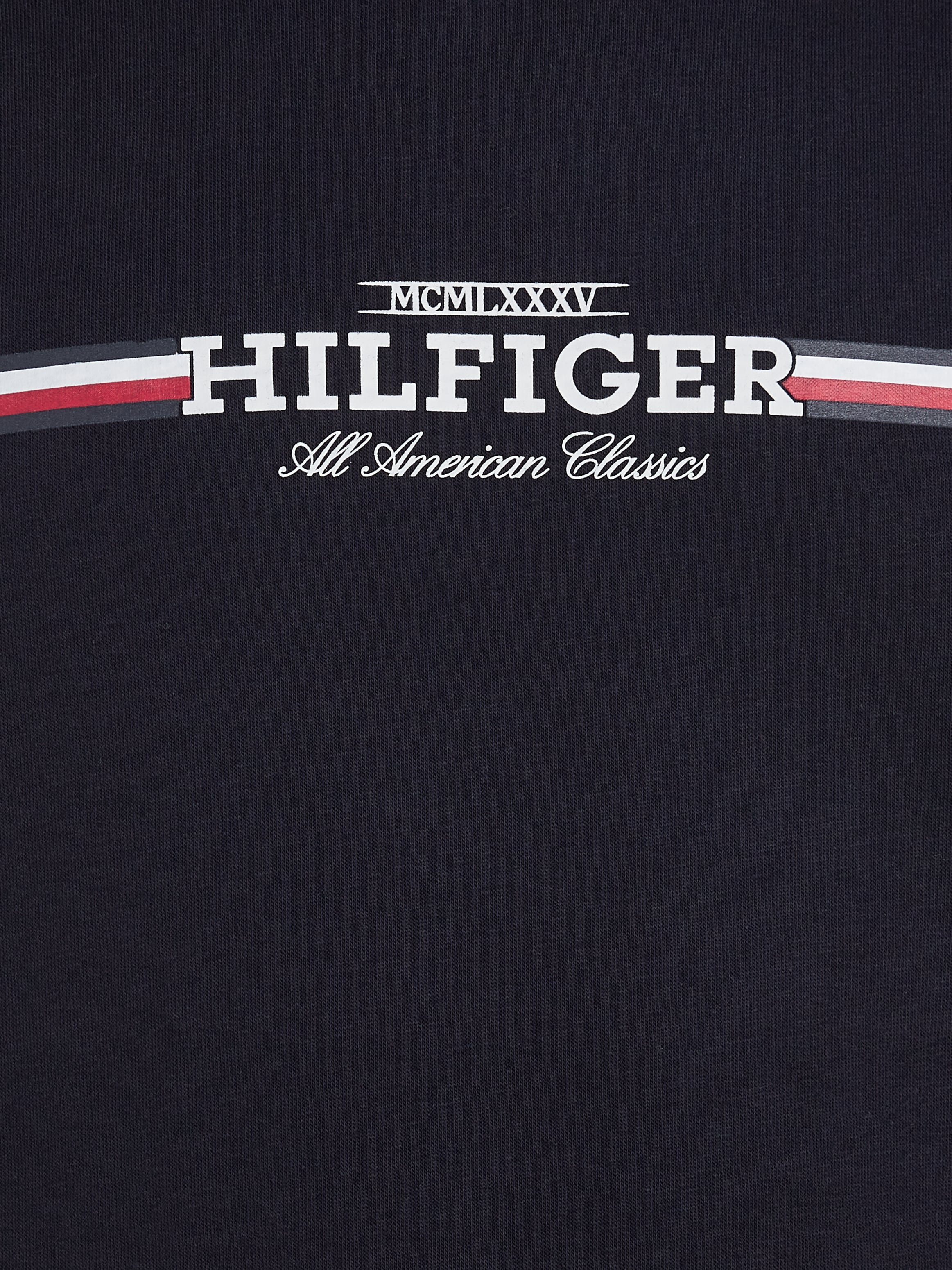 Tommy Hilfiger Sweatshirt »HILFIGER STRIPE SWEATSHIRT«, mit mehrfarbigen Print