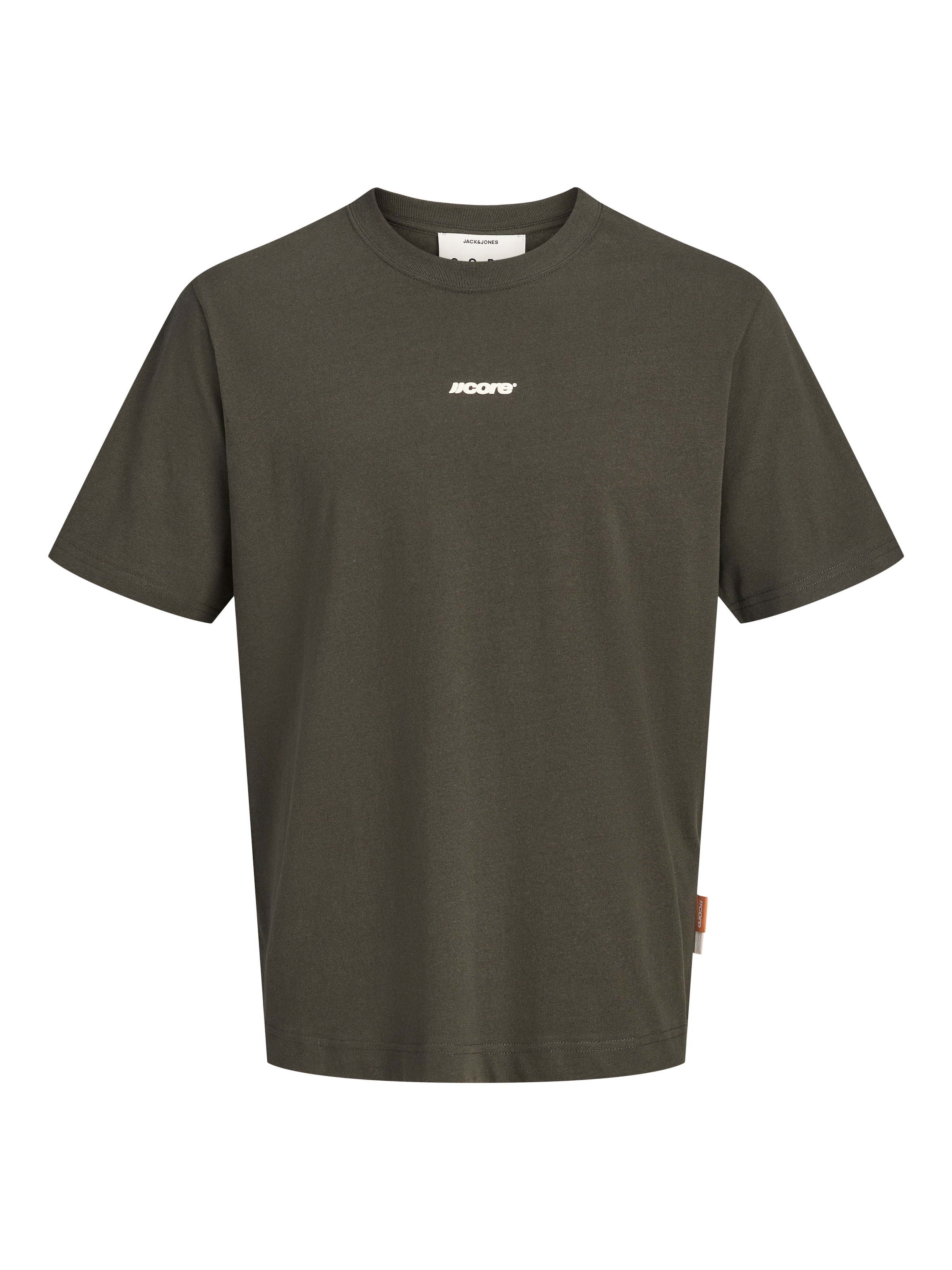 Jack & Jones Rundhalsshirt »JCOCLUB BACK SCRIPT TEE SS CREW NECK SN« Baumwolle, relaxed fit