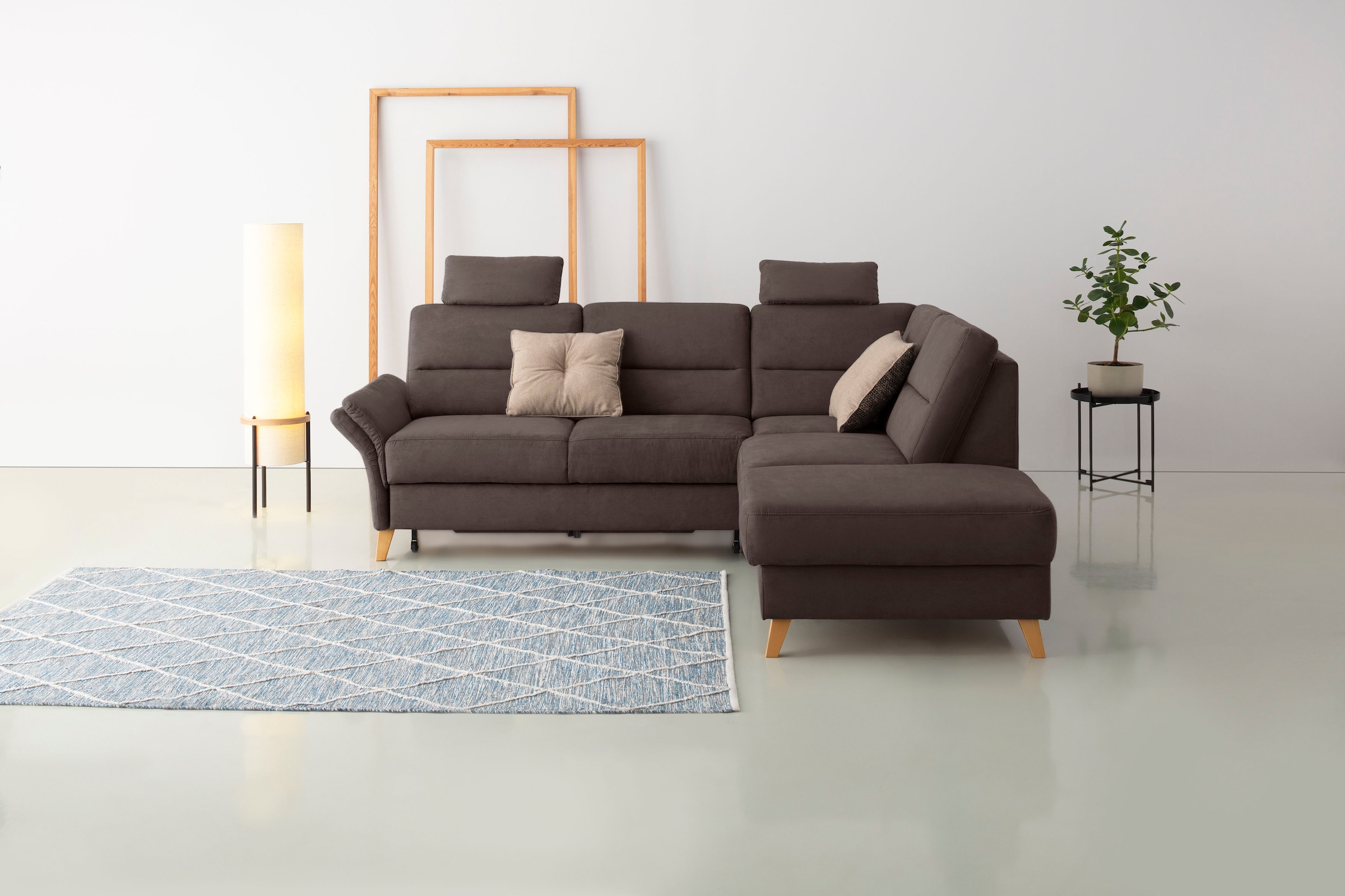 Image of Home affaire Ecksofa "Westerland L-Form" Federkern-Polsterung, wahlweise mit Bettfunktion, Bettkasten
