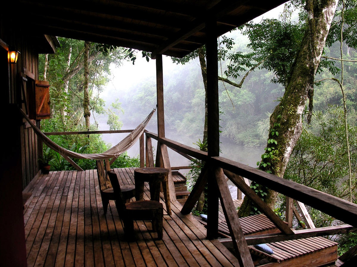 Image of Papermoon Fototapete »Terasse im Regenwald«, Vliestapete, hochwertiger Digitaldruck, inklusive Kleister bei Ackermann Versand Schweiz