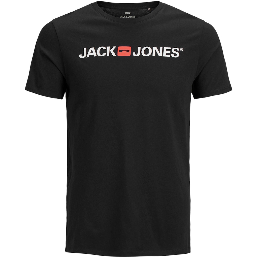 Jack & Jones T-Shirt »CORP LOGO TEE«, (Packung, 3 tlg., 3er-Pack), 3er Packung