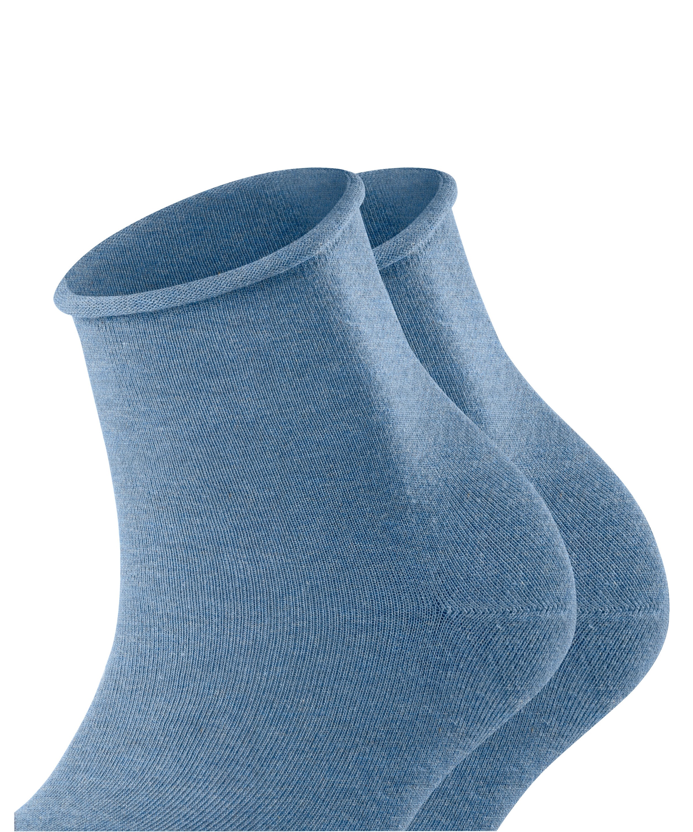 Esprit Chaussettes courtes »Basic Pure« 2 paires,  design basique uni, bord roulotté