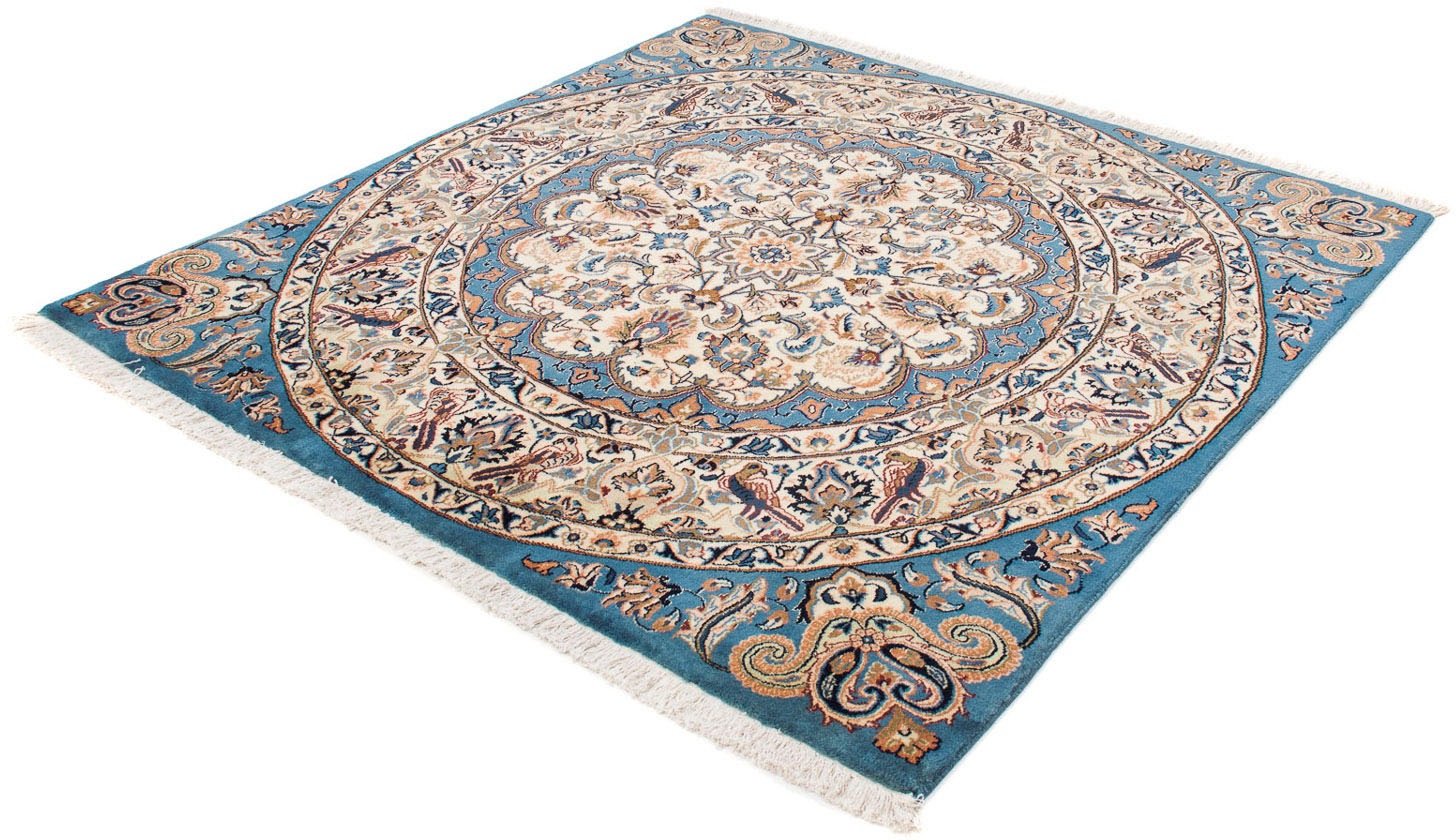 Image of morgenland Orientteppich »Perser - Classic quadratisch - 153 x 148 cm - dunkelblau«, quadratisch, 10 mm Höhe, Wohnzimmer, Handgeknüpft, Einzelstück mit Zertifikat bei Ackermann Versand Schweiz