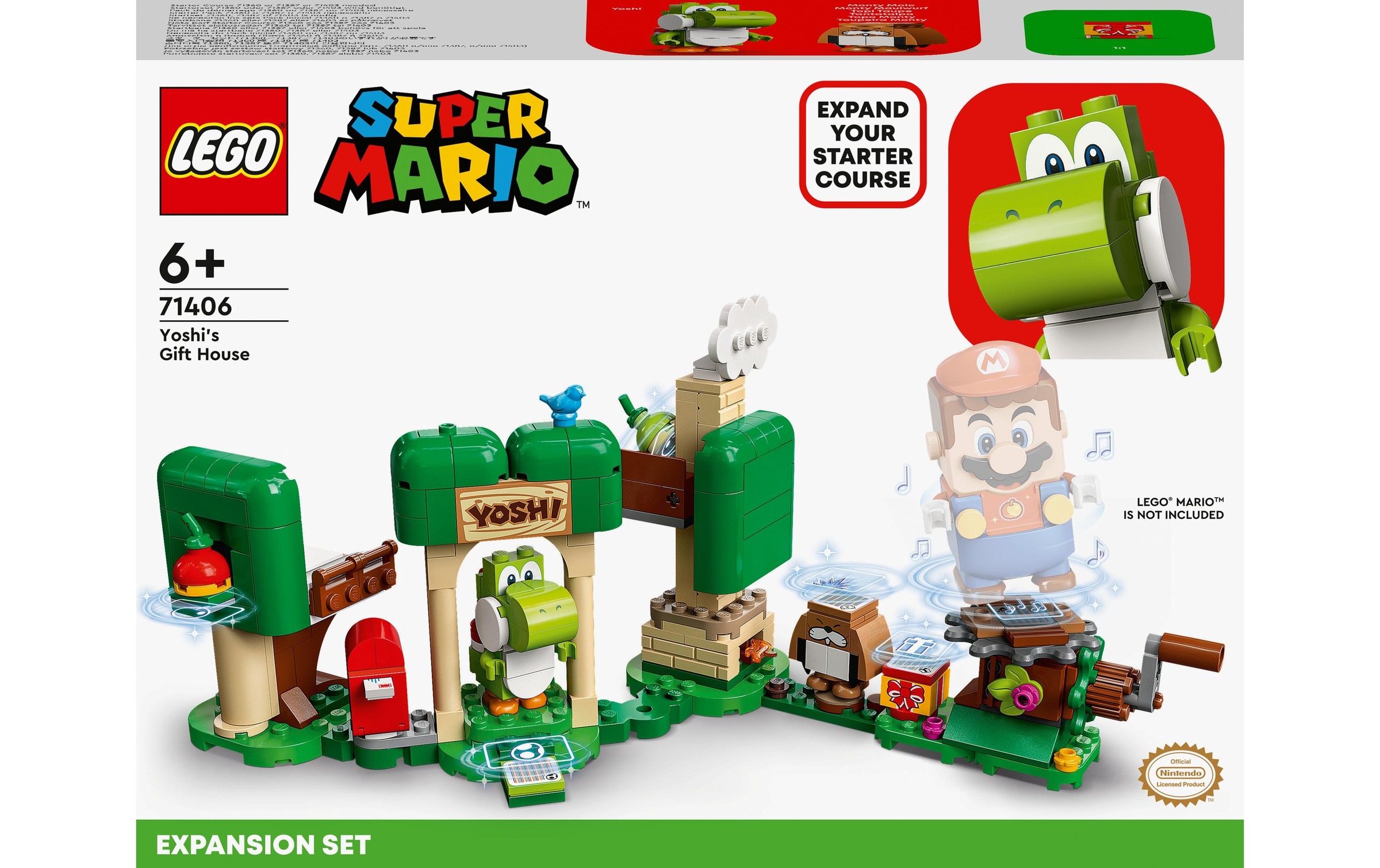 Image of LEGO® Konstruktionsspielsteine »LEGO Super Mario Yoshis Geschenkha«, (246 St.) bei Ackermann Versand Schweiz