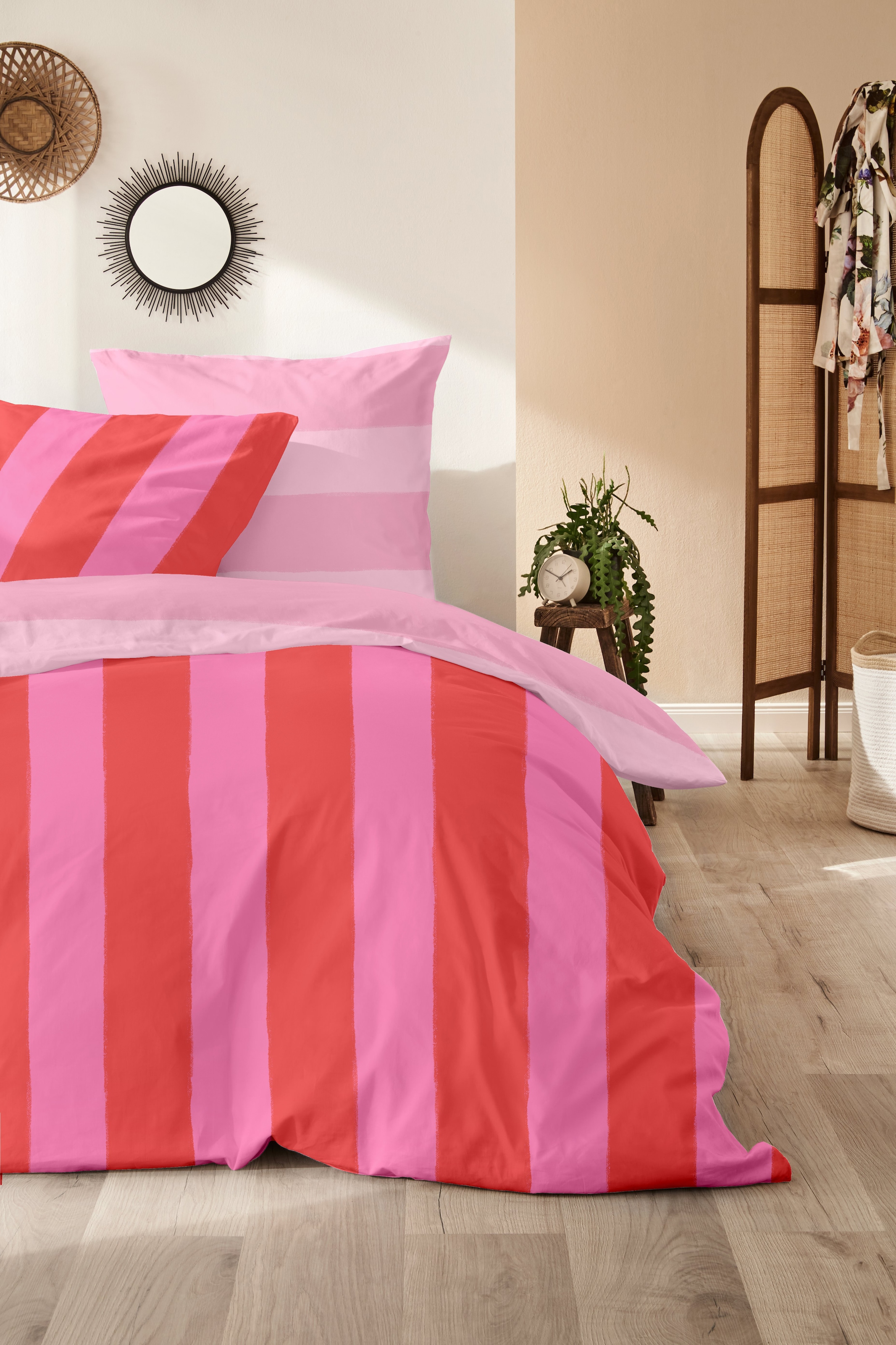 Image of Primera Bettwäsche "Renforce-Bettwäsche Color Block" 2 Stk. mit kräftigen und sanften Farbkombinationen