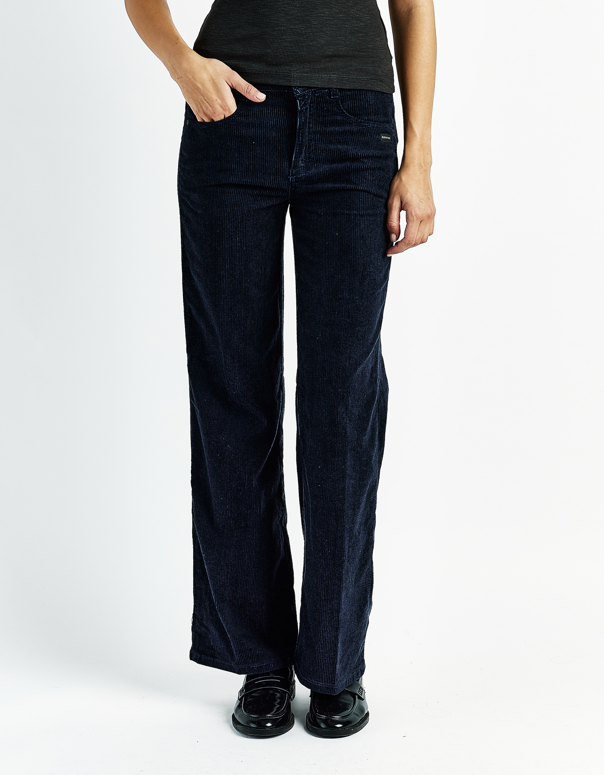 Image of GANG Cordhose "94AMELIE WIDE" Wide Fit mit geradem Bein