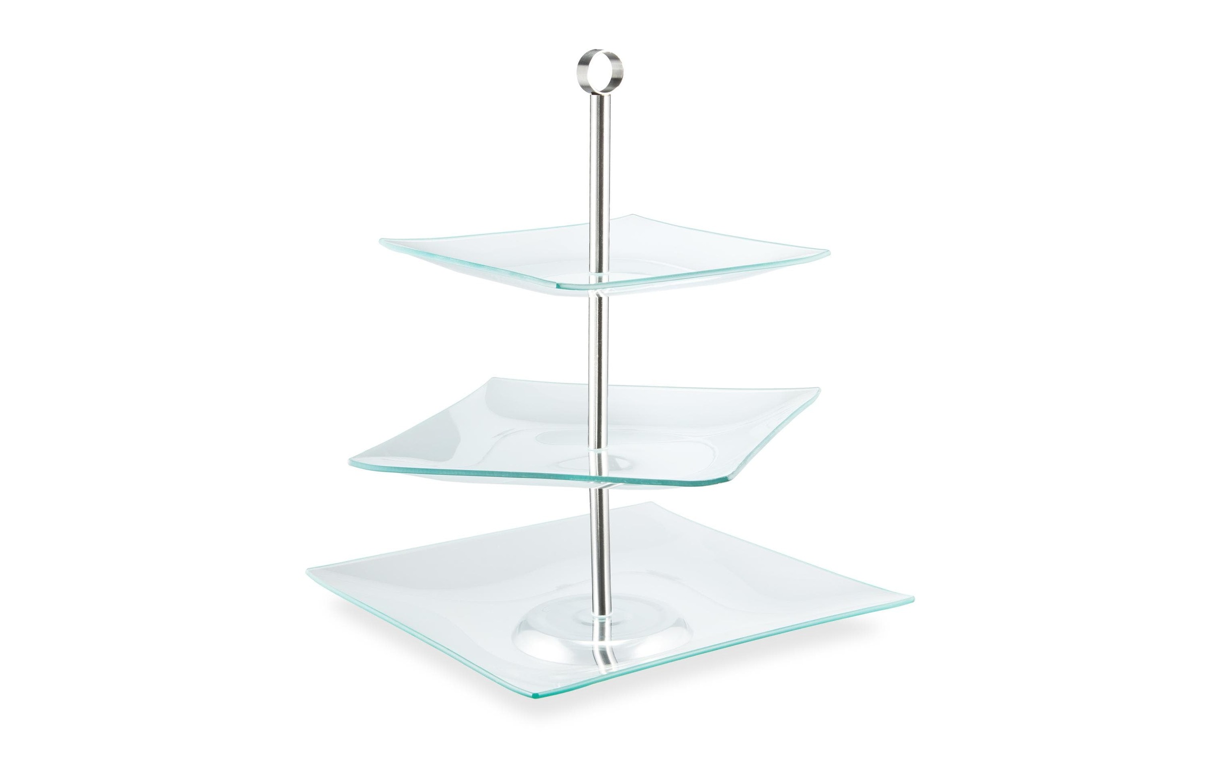 relaxdays Etagere »eckig 3-stufig«