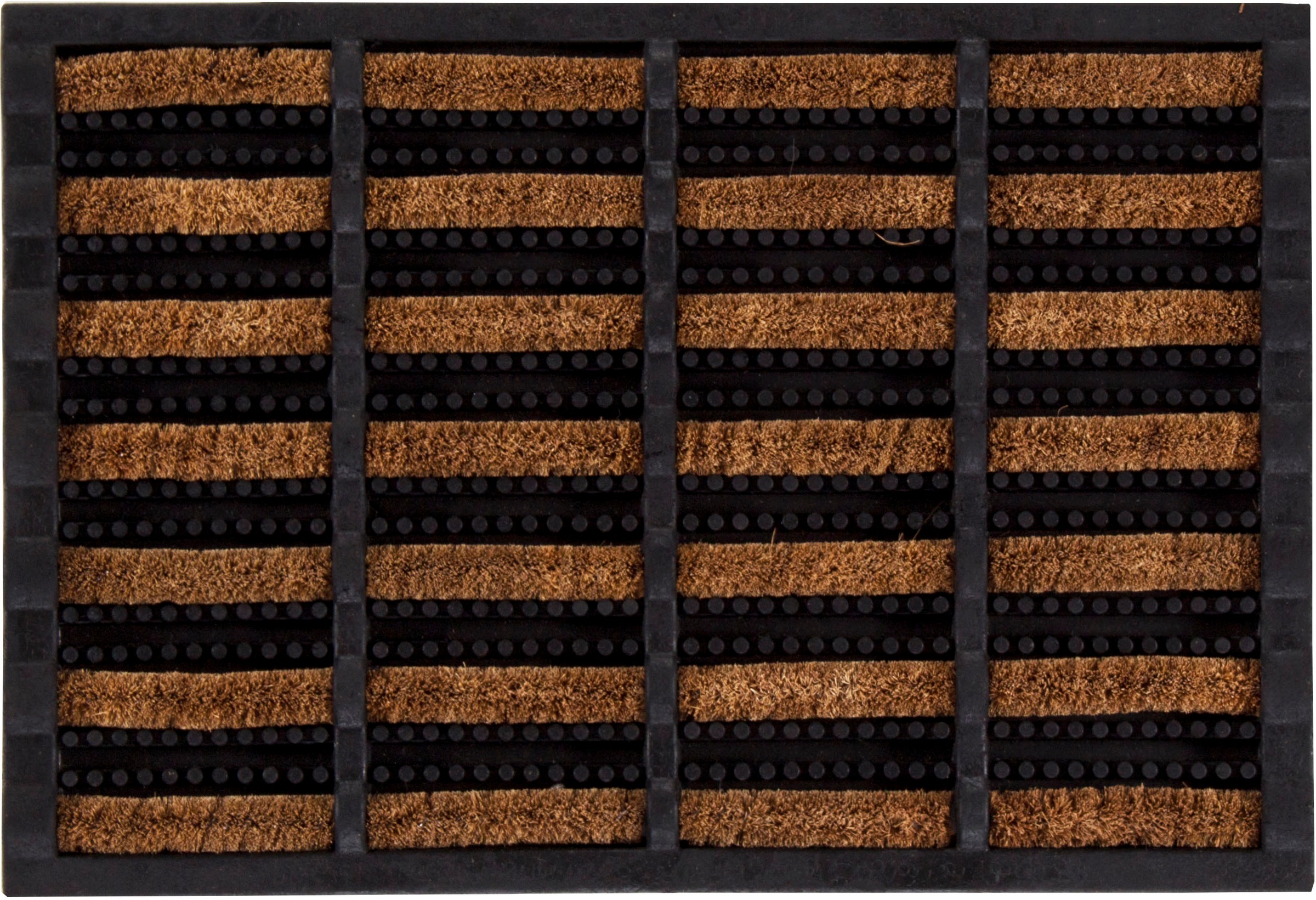 Image of Andiamo Fussmatte "Robusta" rechteckig 27 mm Höhe Schmutzfangmatte, mit Bürsten aus Kokos, In- und Outdoor geeignet