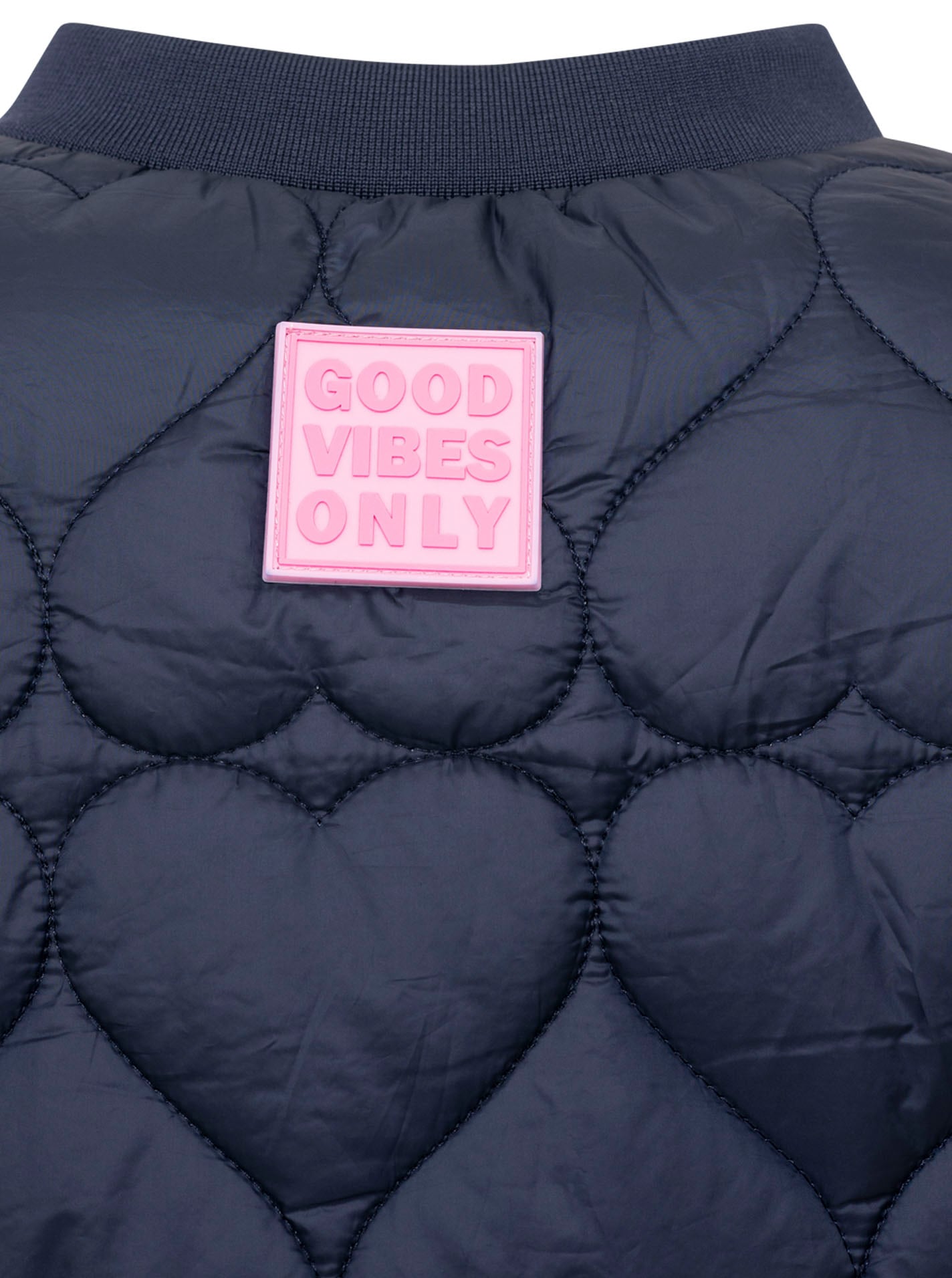 Zwillingsherz Veste bomber »"Be Happy"« ohne Kapuze modisch, Kontrastdetails, regular fit, langärmelig, mit Herzsticker