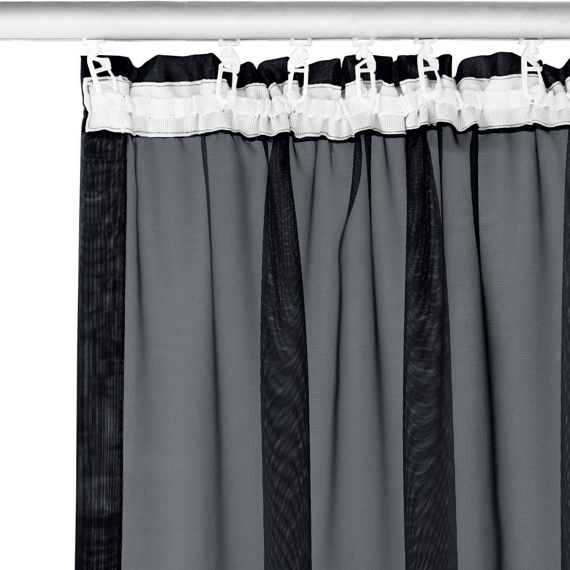 GOODproduct Rideau »XANA« Bande volante 1 cuis tlg. Bestseller, einfarbig, 1 bzw. 2 Schals, pflegeleicht, Beststeller!