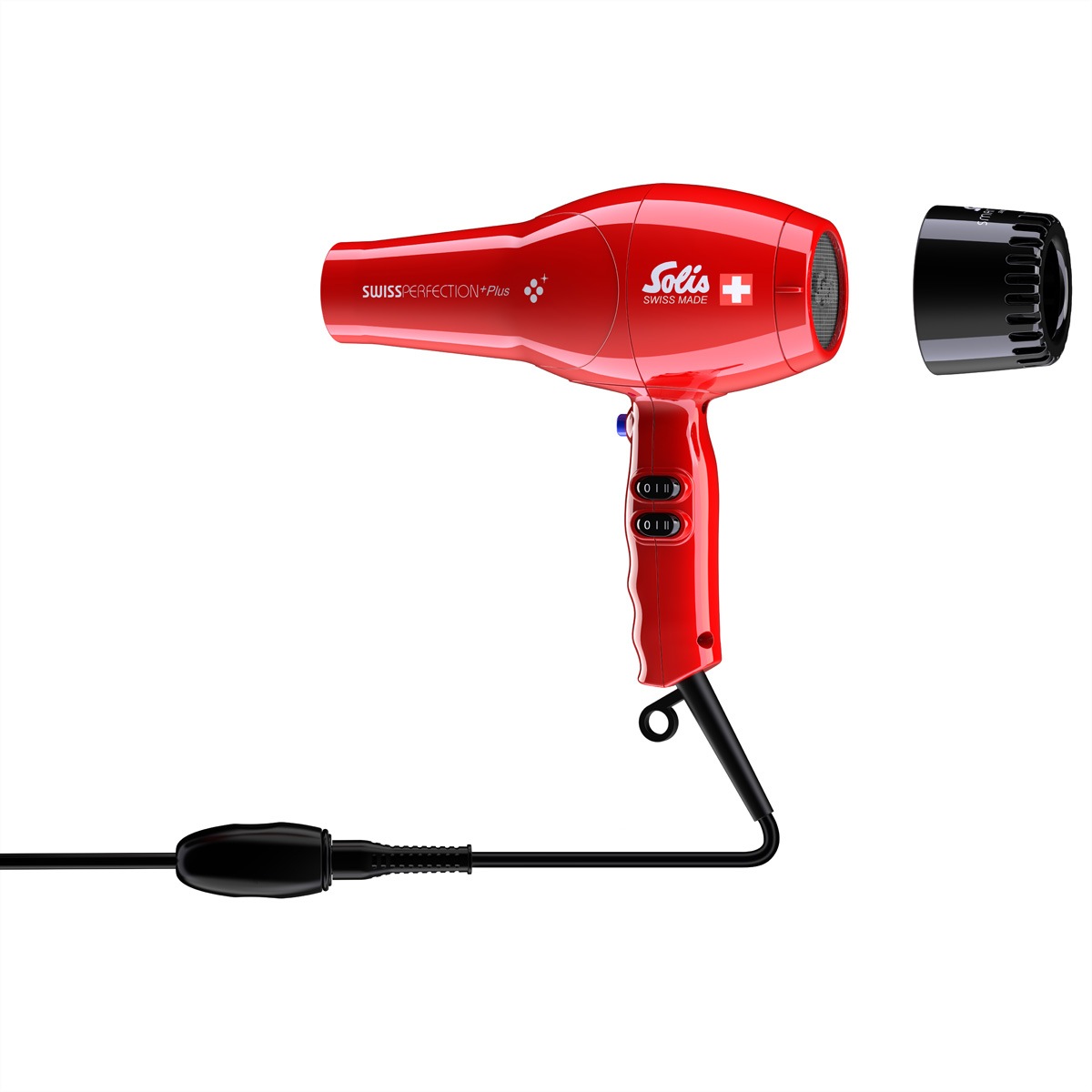 SOLIS OF SWITZERLAND Haartrockner »Solis Haarföhn Swiss Perfection 443, rot«