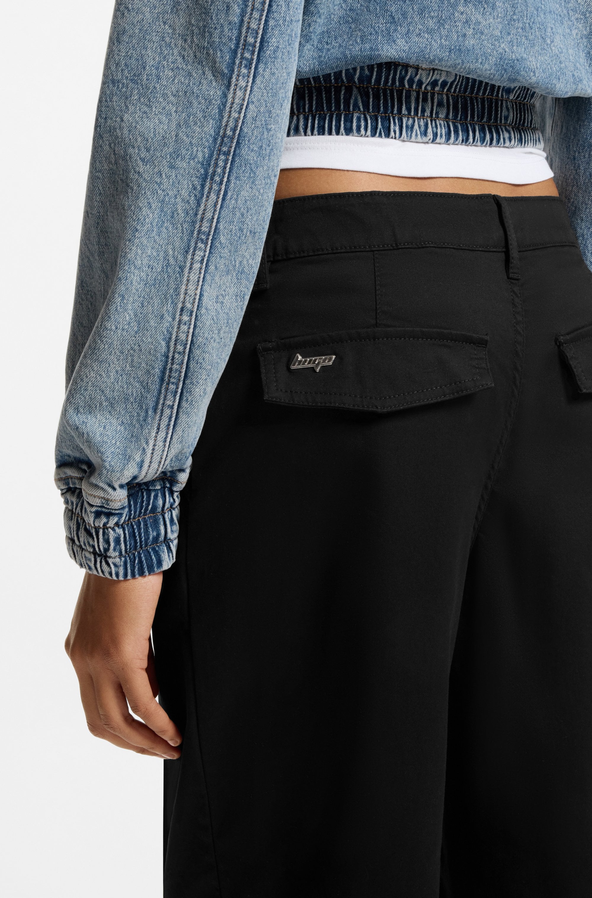 HUGO Blue Bundfaltenhose »Hulisea«  Straight Leg