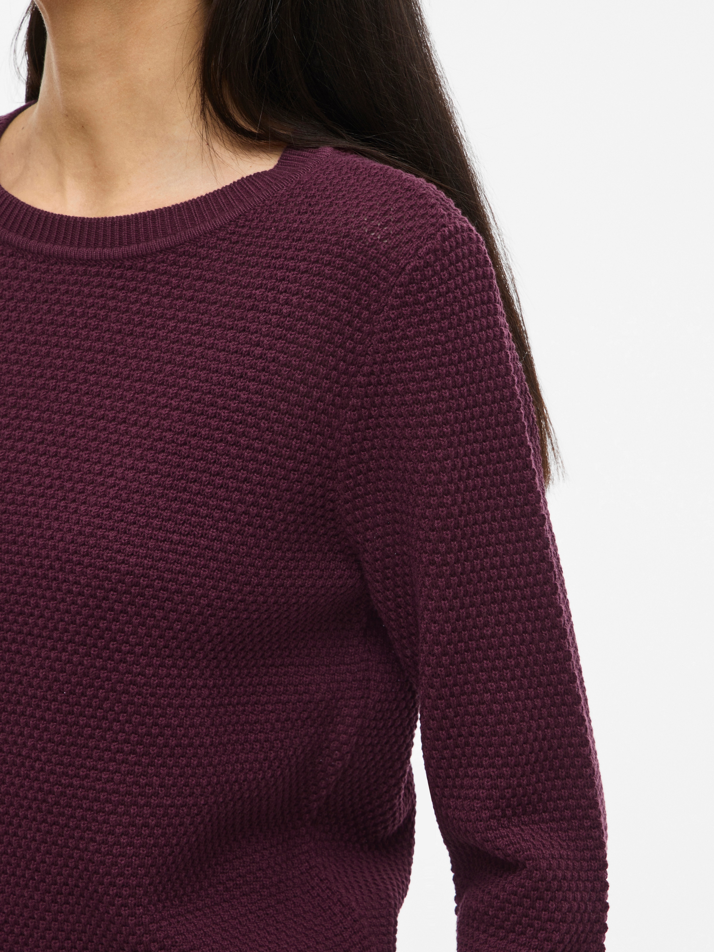 Vila Rundhalspullover »VIDALO O-NECK L/S KNIT TOP- NOOS«