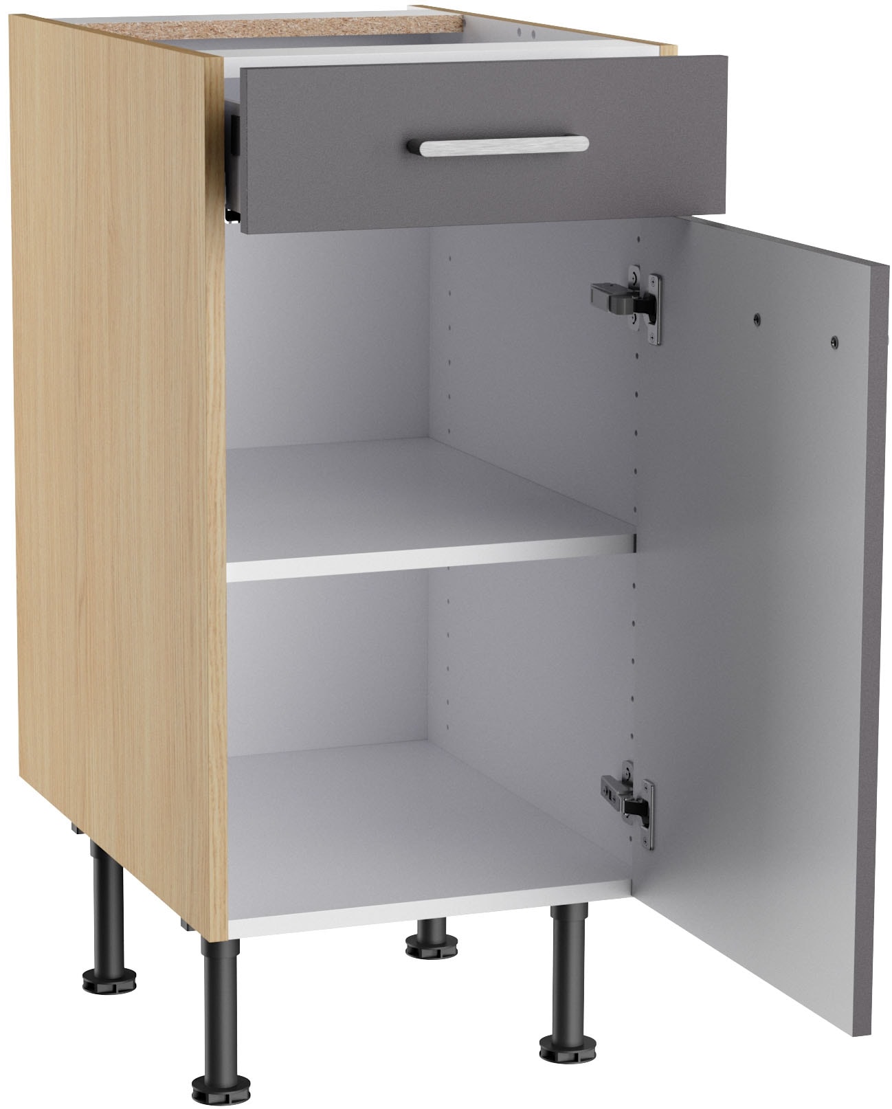 KOCHSTATION Armoire basse »KS-Lucy« Breite 40 cm, höhenverstellbare Füsse, Soft-Close