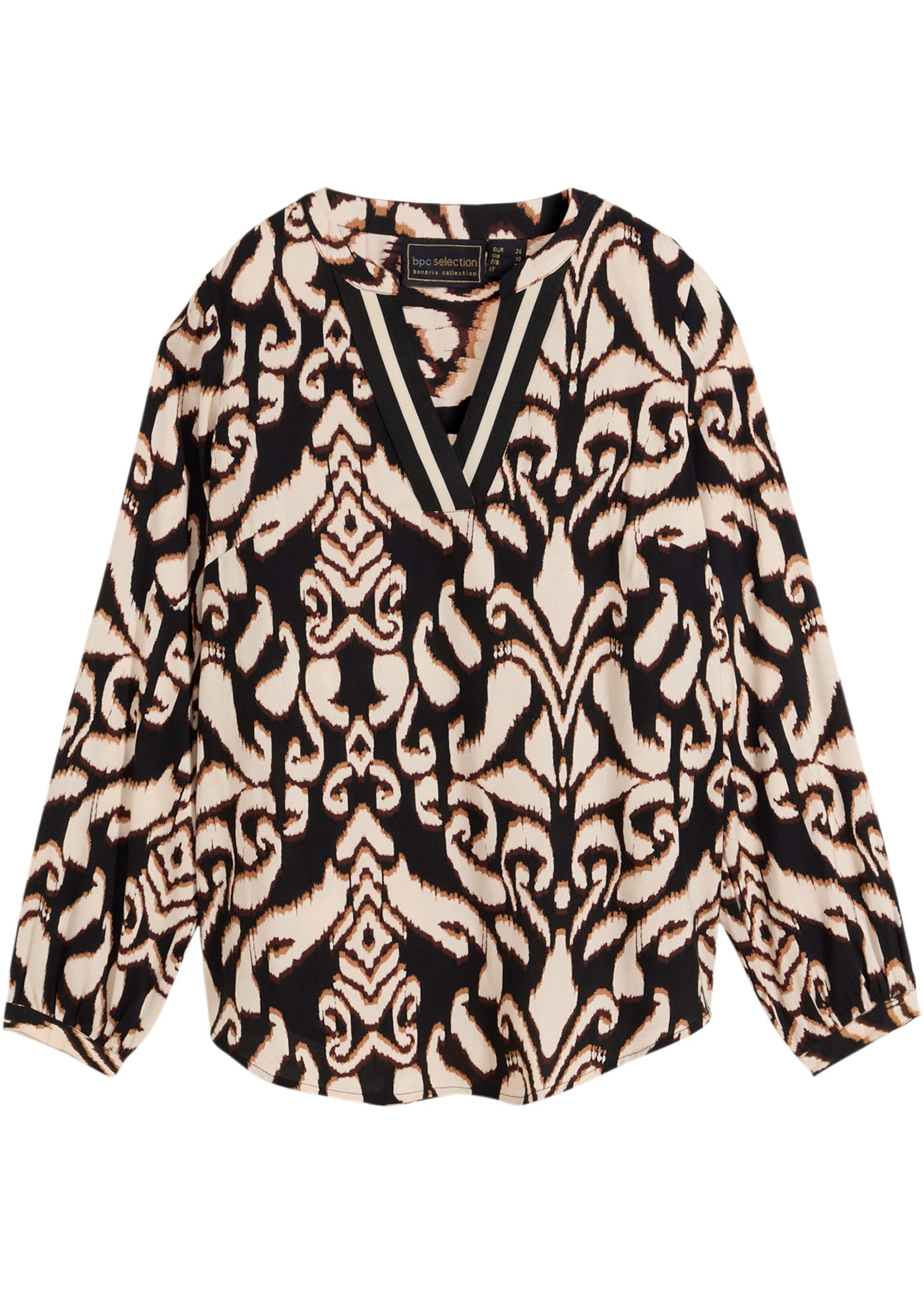 bonprix Tunika »Tunikabluse aus fliessender Viskose« Tunikabluse aus fliessender Viskose