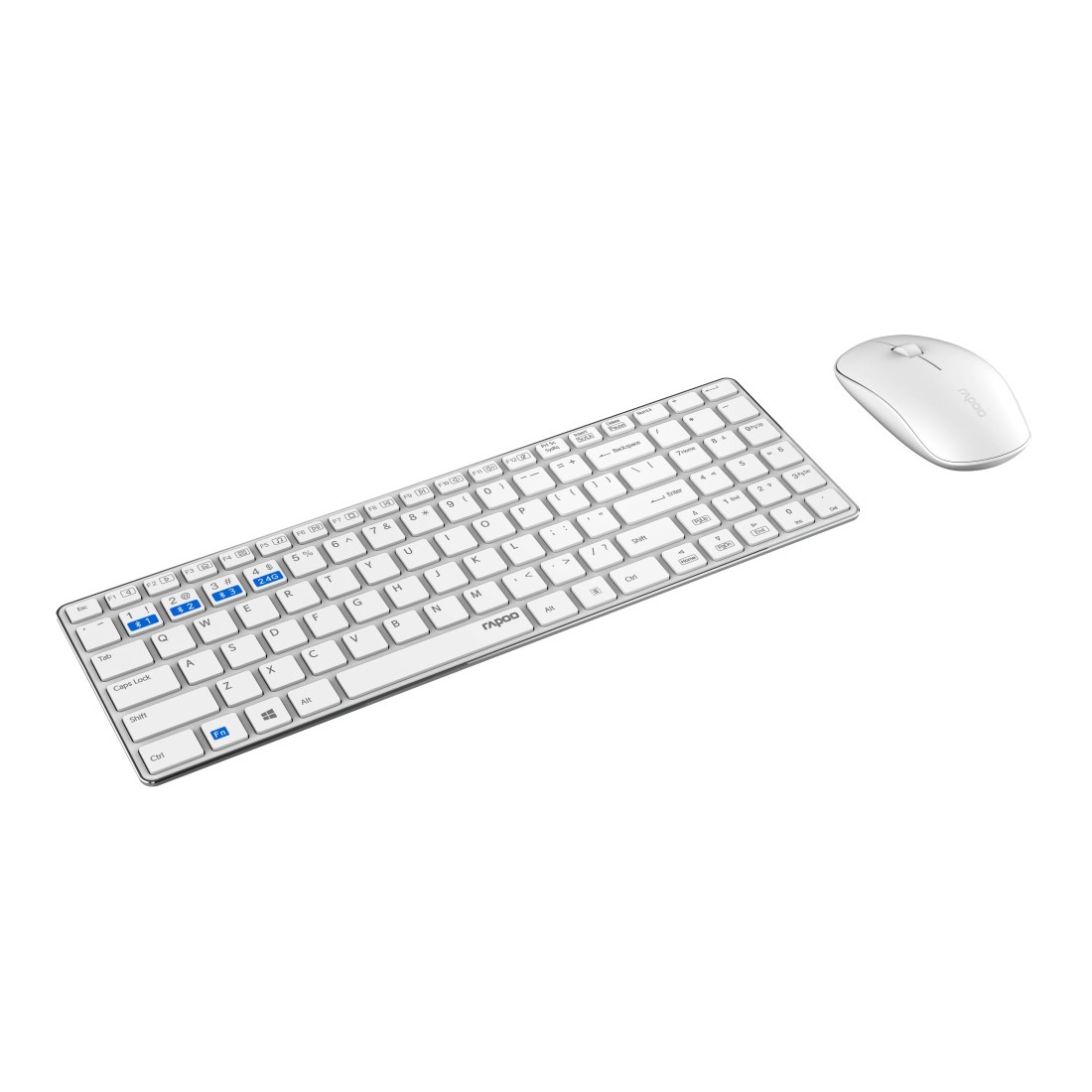 Rapoo Tastatur- und Maus-Set »9300M kabelloses Tastatur-Maus-Set, Bluetooth, 2.4 GHz, 1300 DPI«