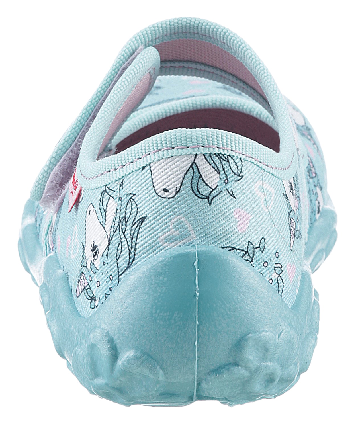 Superfit Chausson »BONNY, WMS: mittel«  Chaussure de jardin d'enfants avec motif licorne, gabarit de taille à télécharger