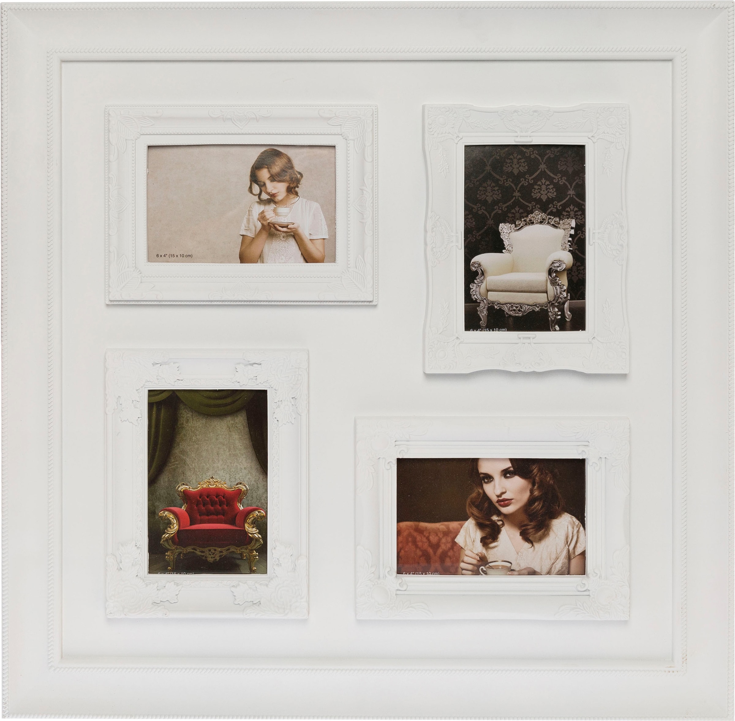 »Collage«, Bilder bas Vintage 7 für locker prix Galerierahmen à