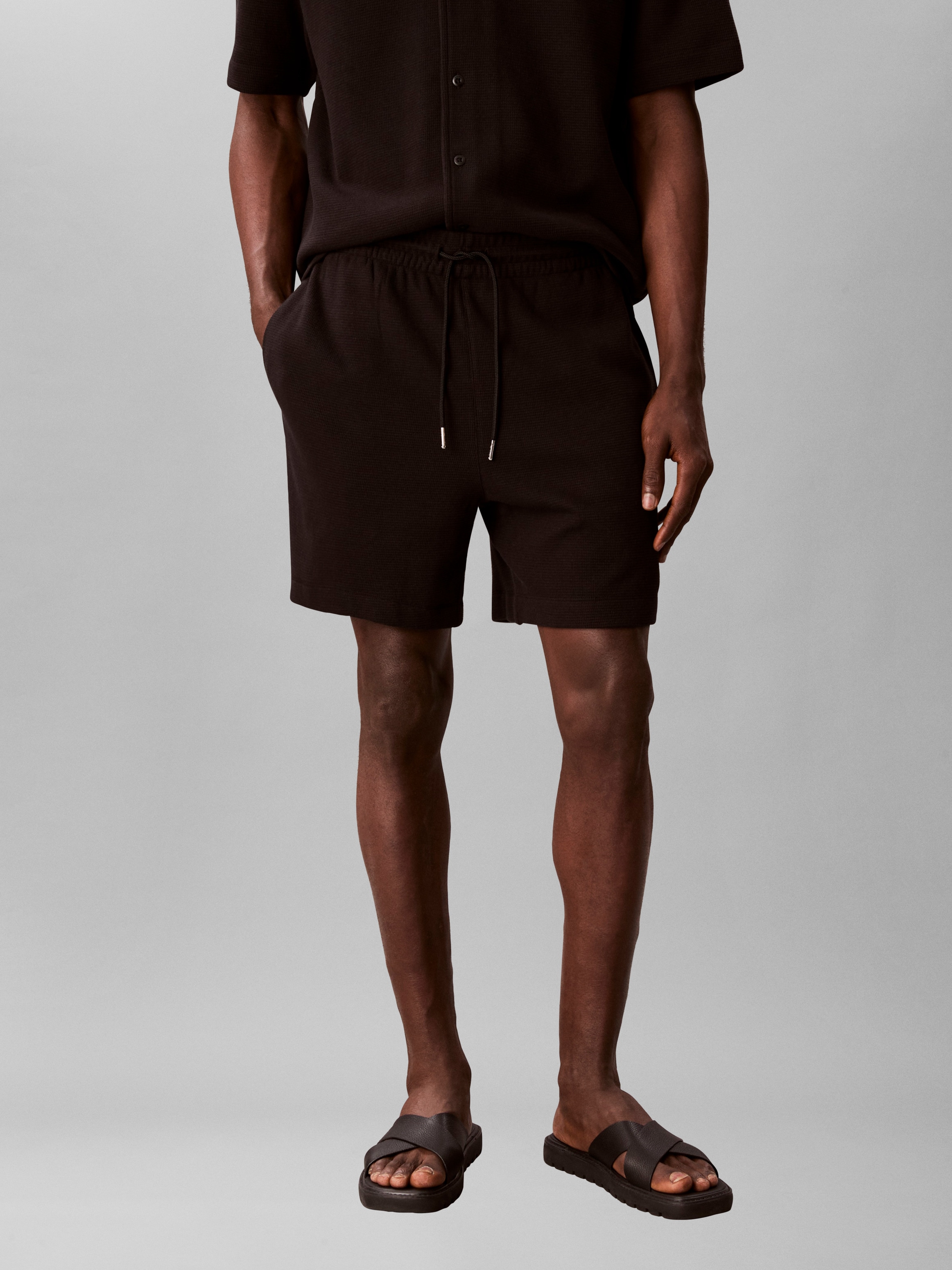 Image of Calvin Klein Sweatshorts "HD COTTON WAFFLE SHORT" Mit elastischem Bund