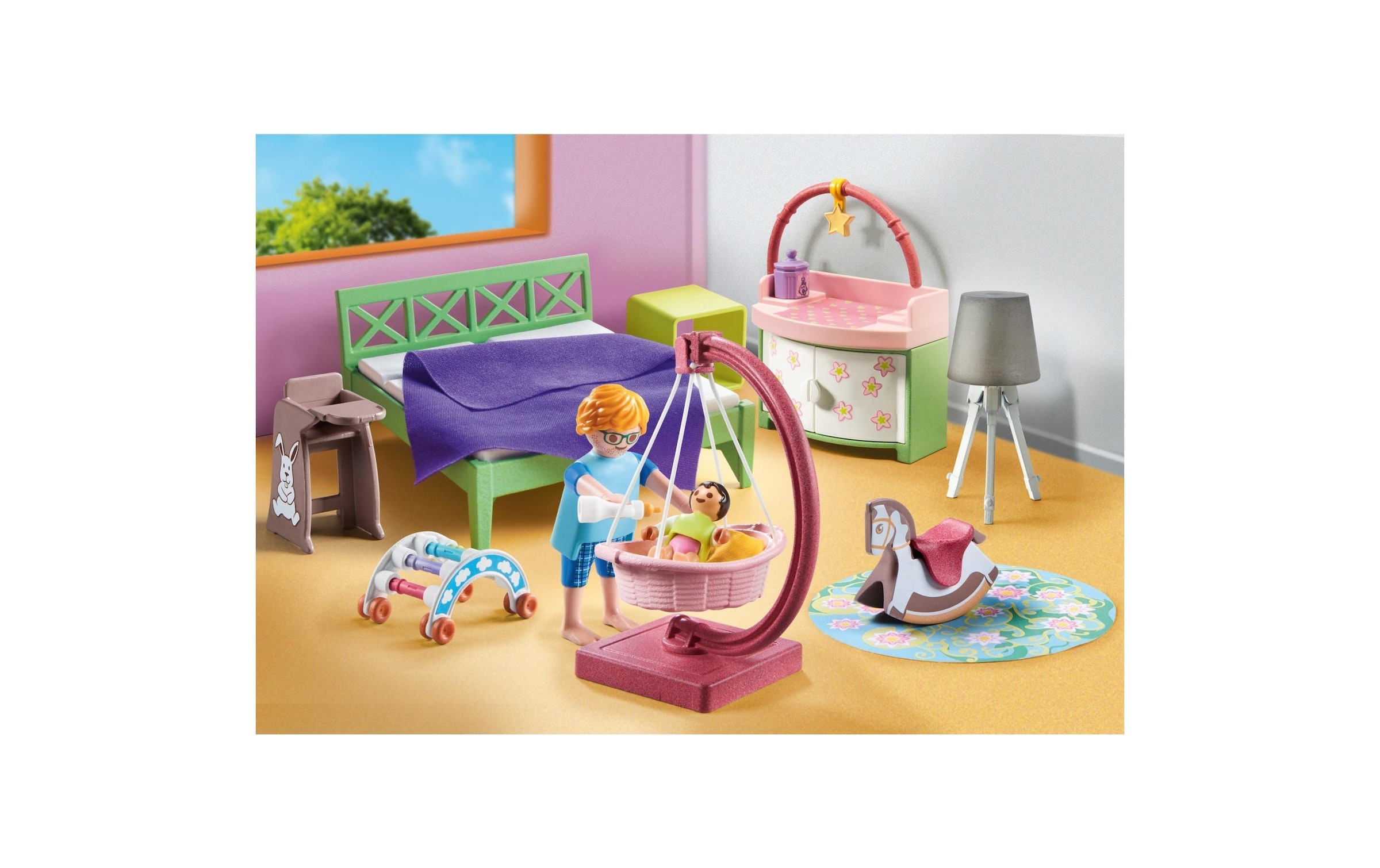 Playmobil® Spielbausteine »My Life Schlafzimmer mit Babyspielecke 71609«, (50 St.)
