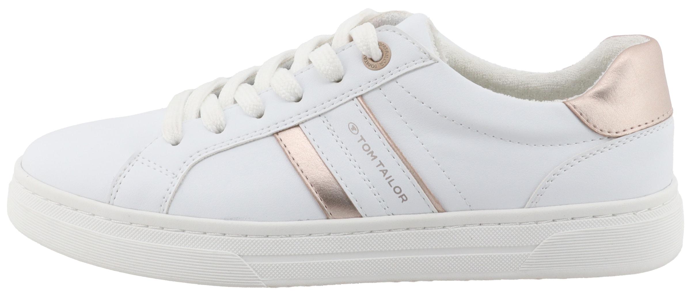TOM TAILOR Sneakers  , Freizeitschuh, Halbschuh, Schnürschuh, Kontrastbesatz an der Ferse