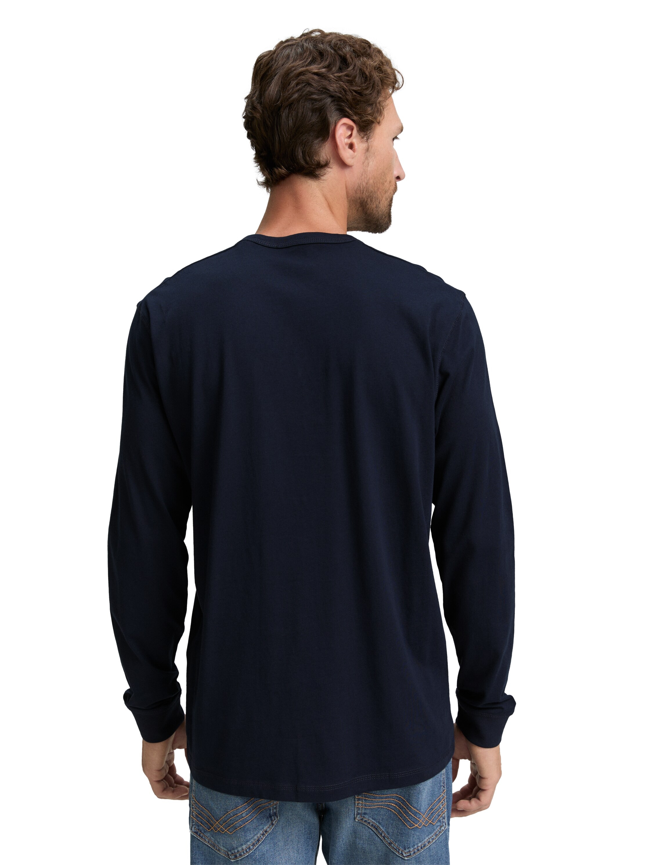 TOM TAILOR Langarmshirt, mit Logo Stickerei