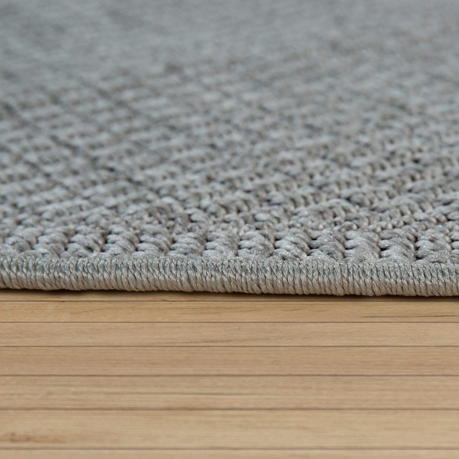 geeignet, Teppich Wohnzimmer rund, Flachgewebe, jetzt In- und kaufen Optik, »Timber Home Sisal 125«, Outdoor Paco