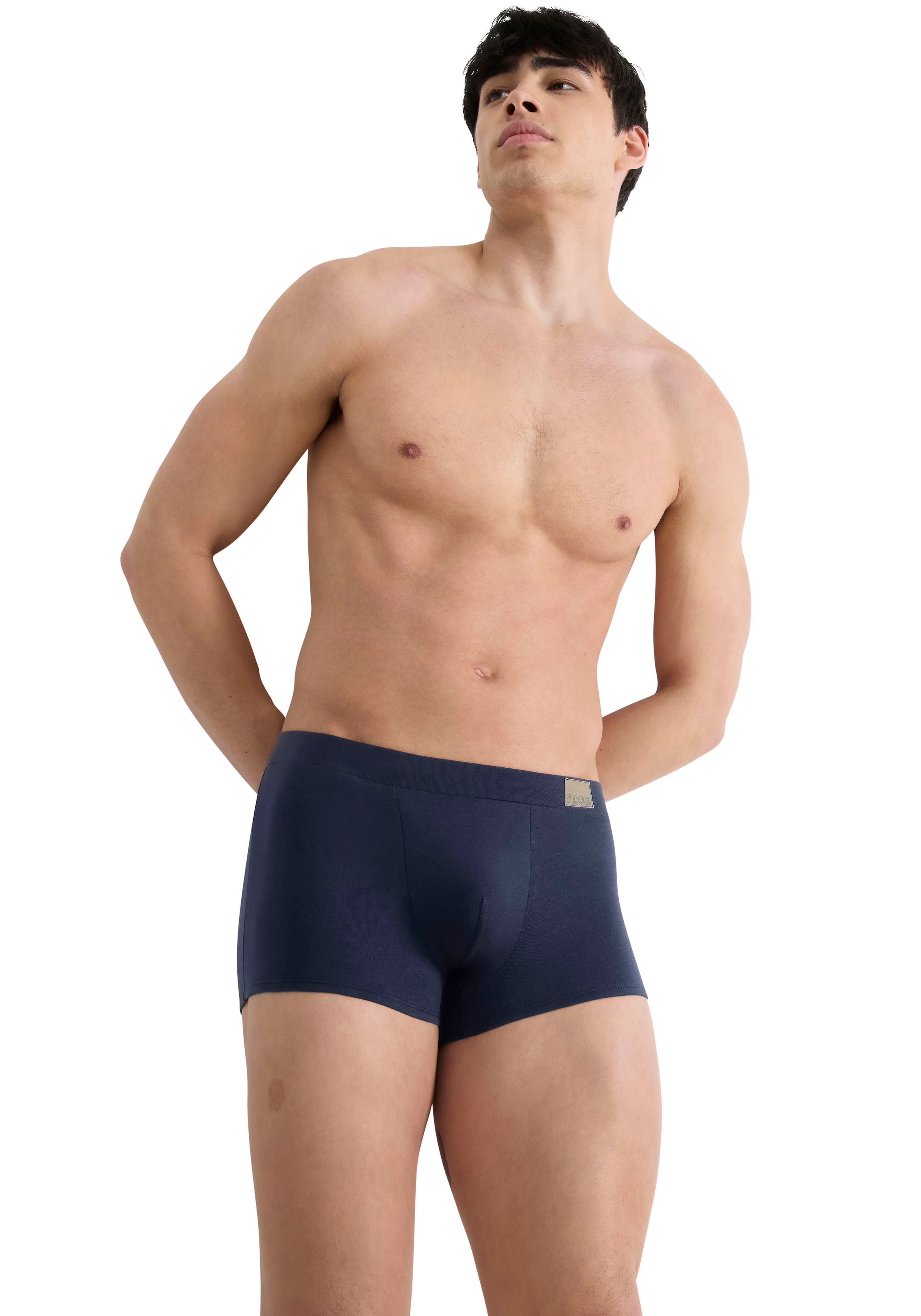 sloggi Hipster »Men GO Natural« Packung, 2er Pack, 2 tlg., Lässig, bequeme Basics, Baumwollmix, Soft-Bund, elastisch, weich