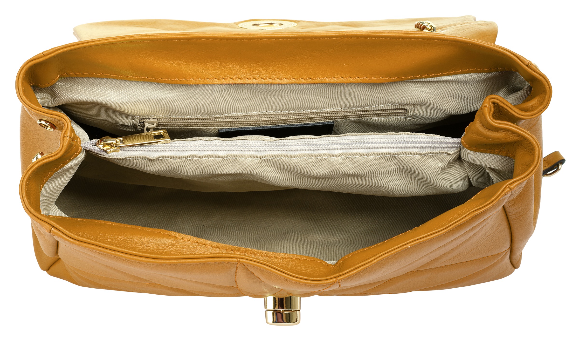 Cluty Umhängetasche, echt Leder, Made in Italy