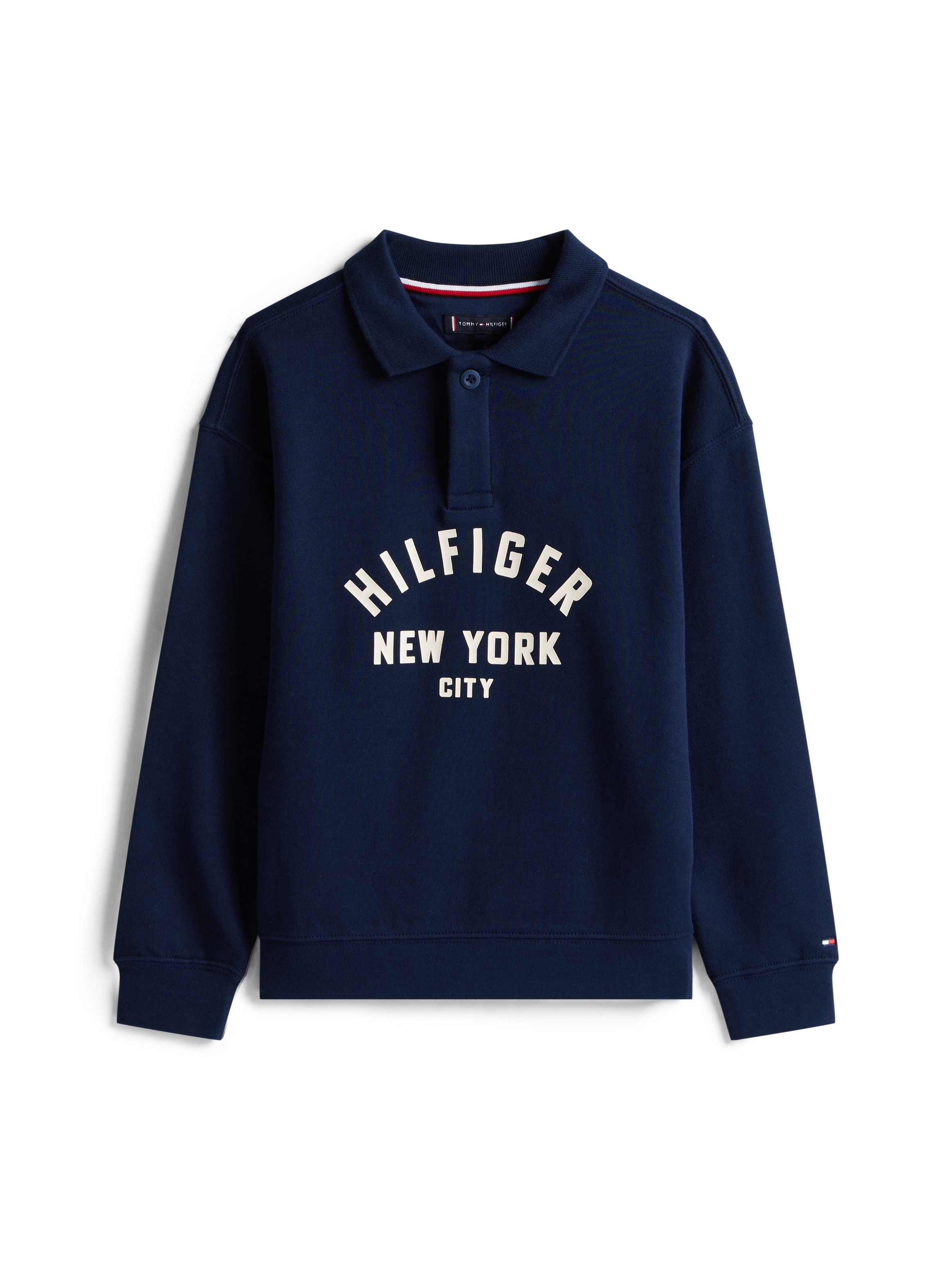 Tommy Hilfiger Sweatshirt »HILFIGER GRAPHIC SWEATSHIRT«, für Kinder bis 16 Jahre, mit Polokragen