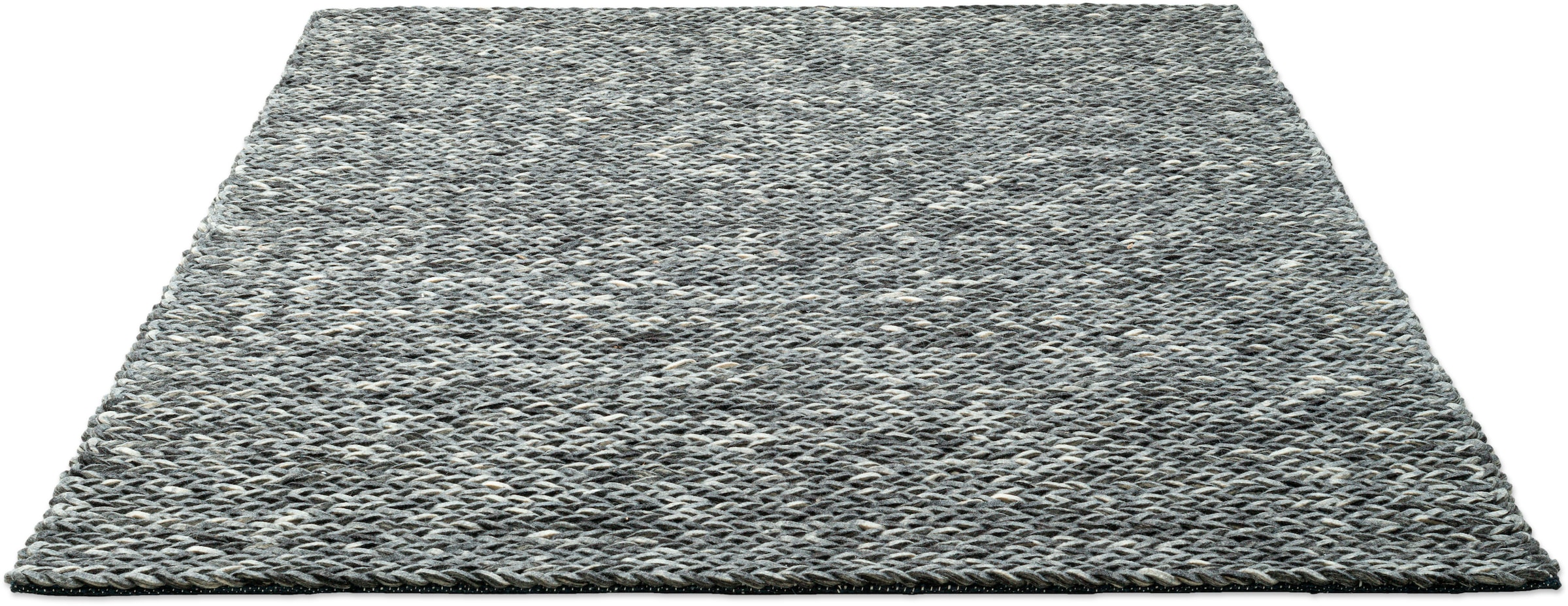 Image of THEKO Wollteppich "Arlberg" rechteckig 23 mm Höhe reine Wolle, Strickoptik, ideal im Wohnzimmer & Schlafzimmer