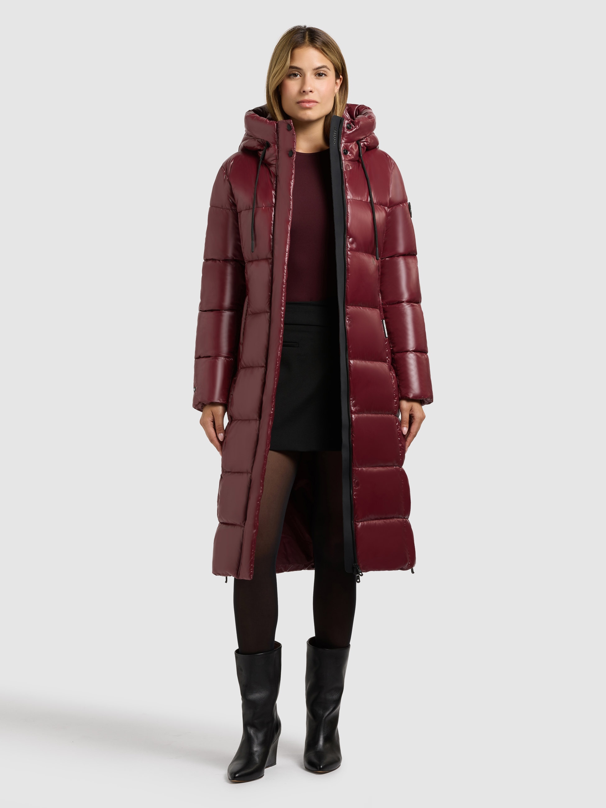 khujo Manteau matelassé »WILLA« praktische Seitenschlitze mit Reissverschluss