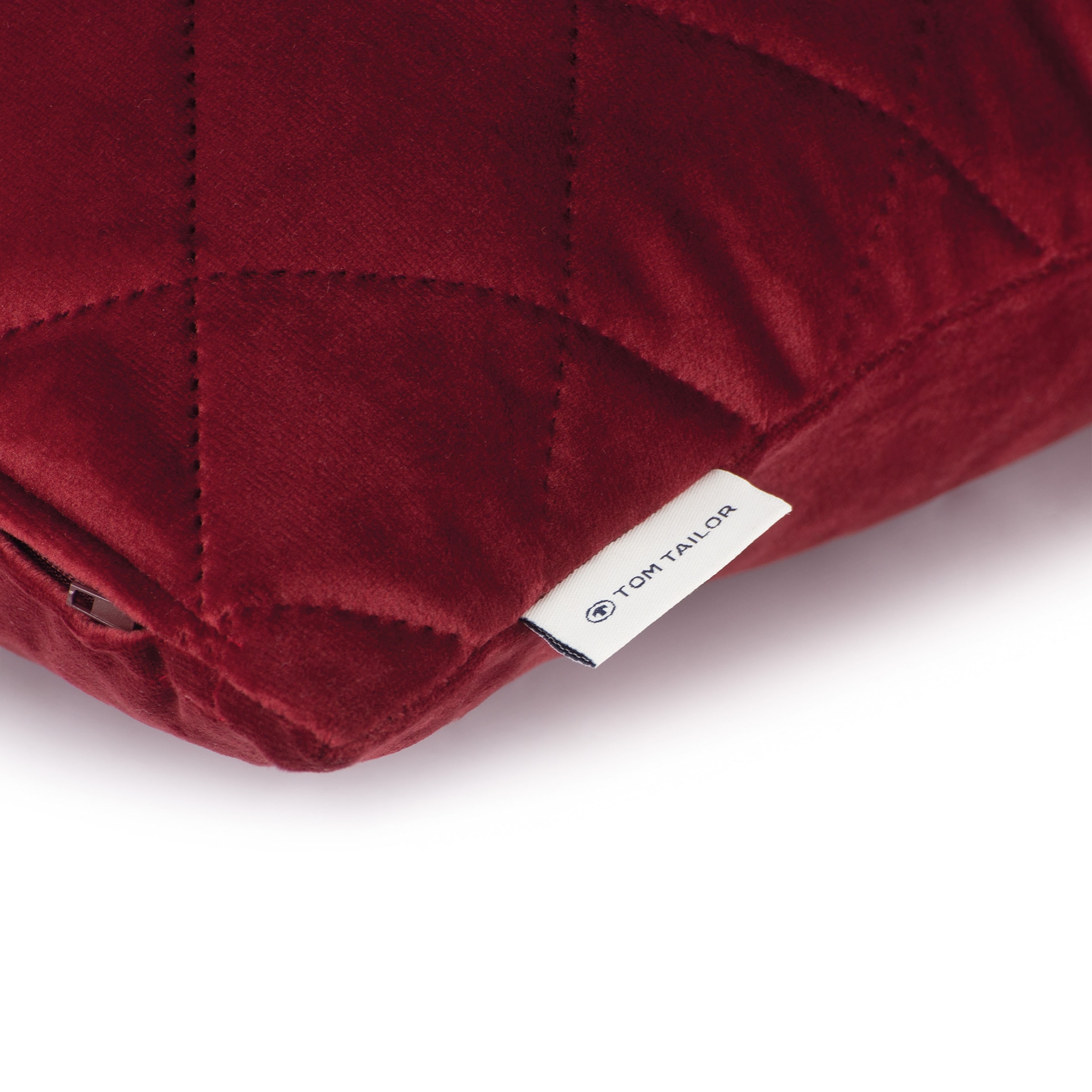 TOM TAILOR HOME Dekokissen »FrenchVelvet Quilt« Kissenhülle ohne Füllung, 1 Stück