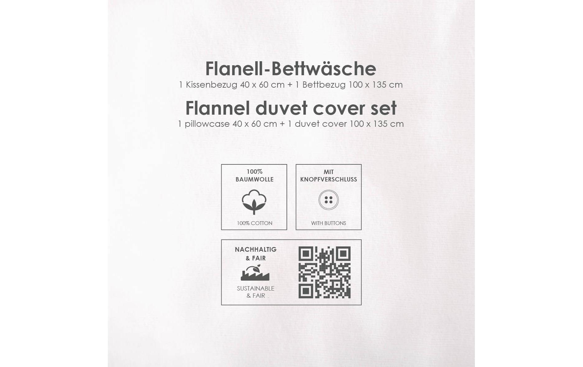 Herding Babybettwäsche »babybest Nordic Forest« 2 mit tollem Wendemotiv