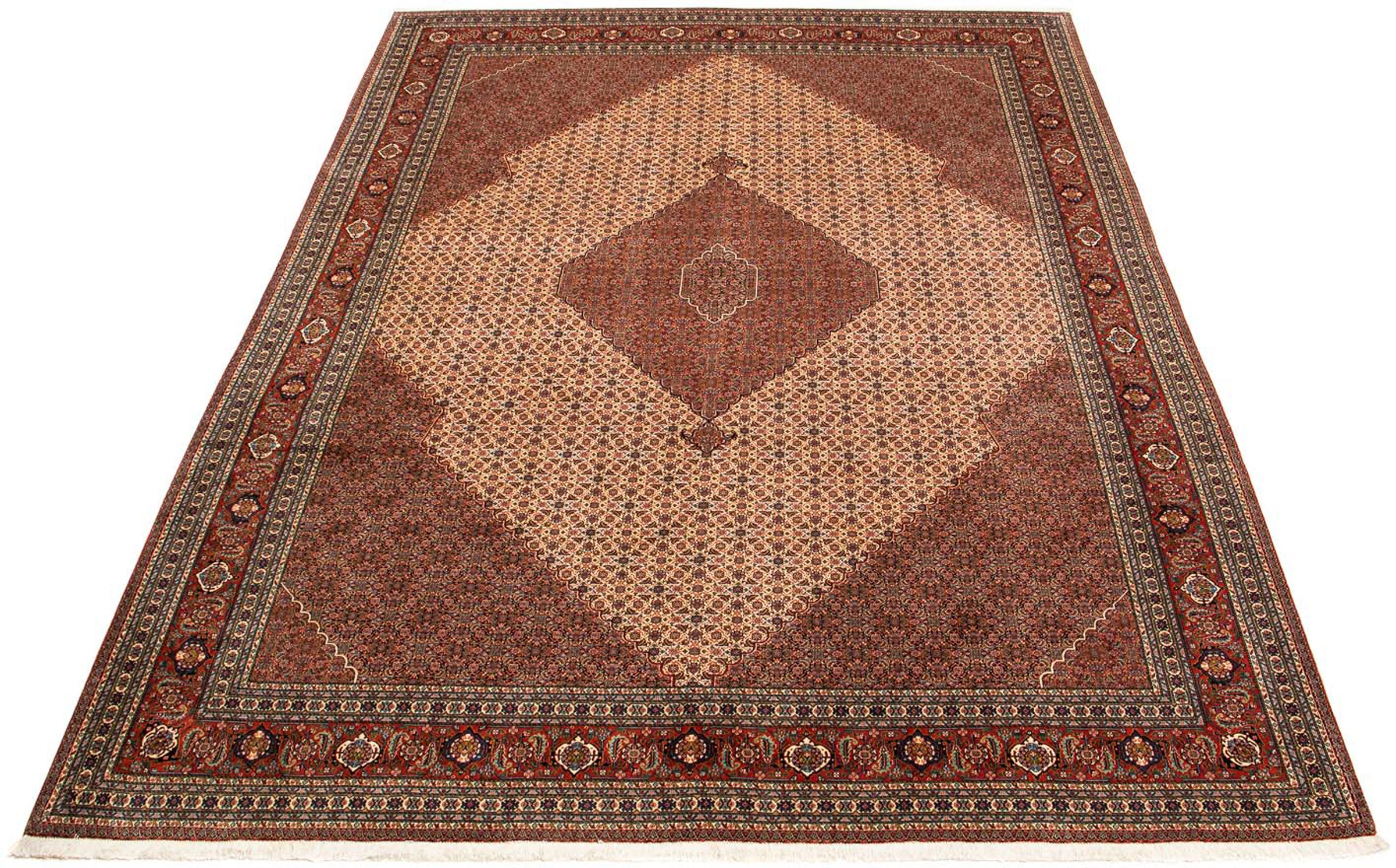 Image of morgenland Orientteppich »Perser - Nomadic - 395 x 318 cm - braun«, rechteckig, 10 mm Höhe, Wohnzimmer, Handgeknüpft, Einzelstück mit Zertifikat bei Ackermann Versand Schweiz