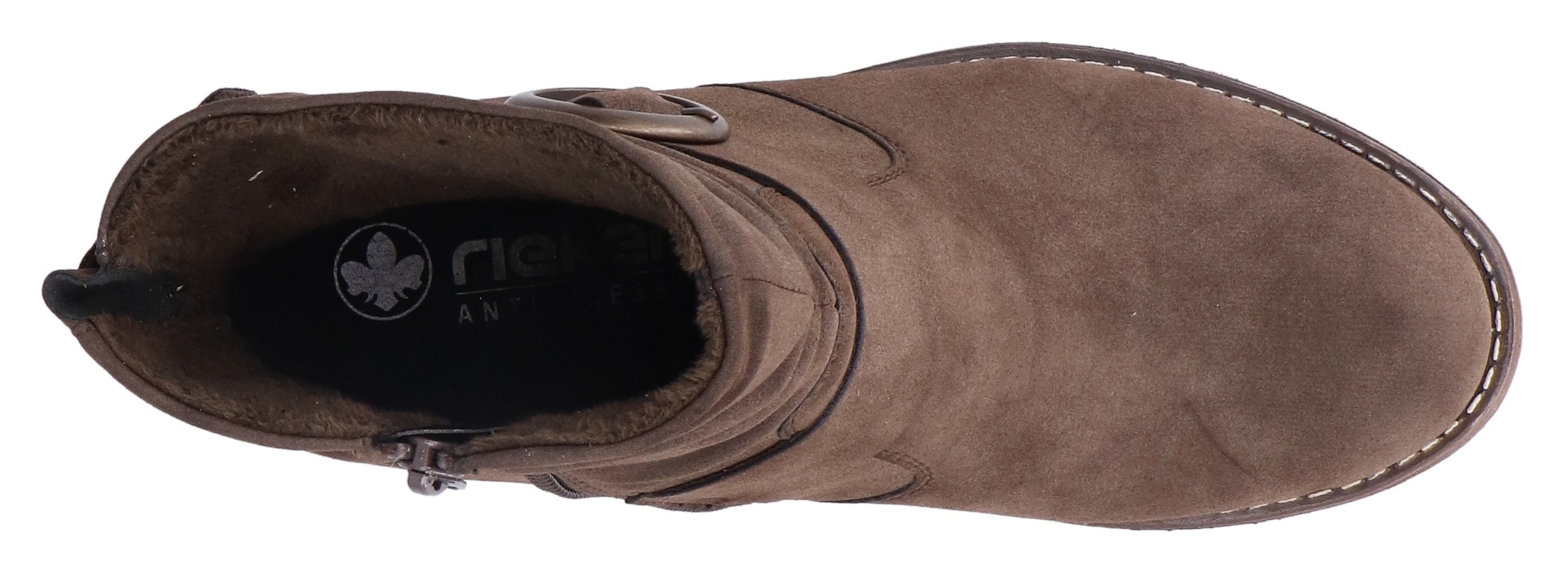 Rieker Bottines  Boots, Blockabsatz, slouchy Schaft und Innenreissverschluss