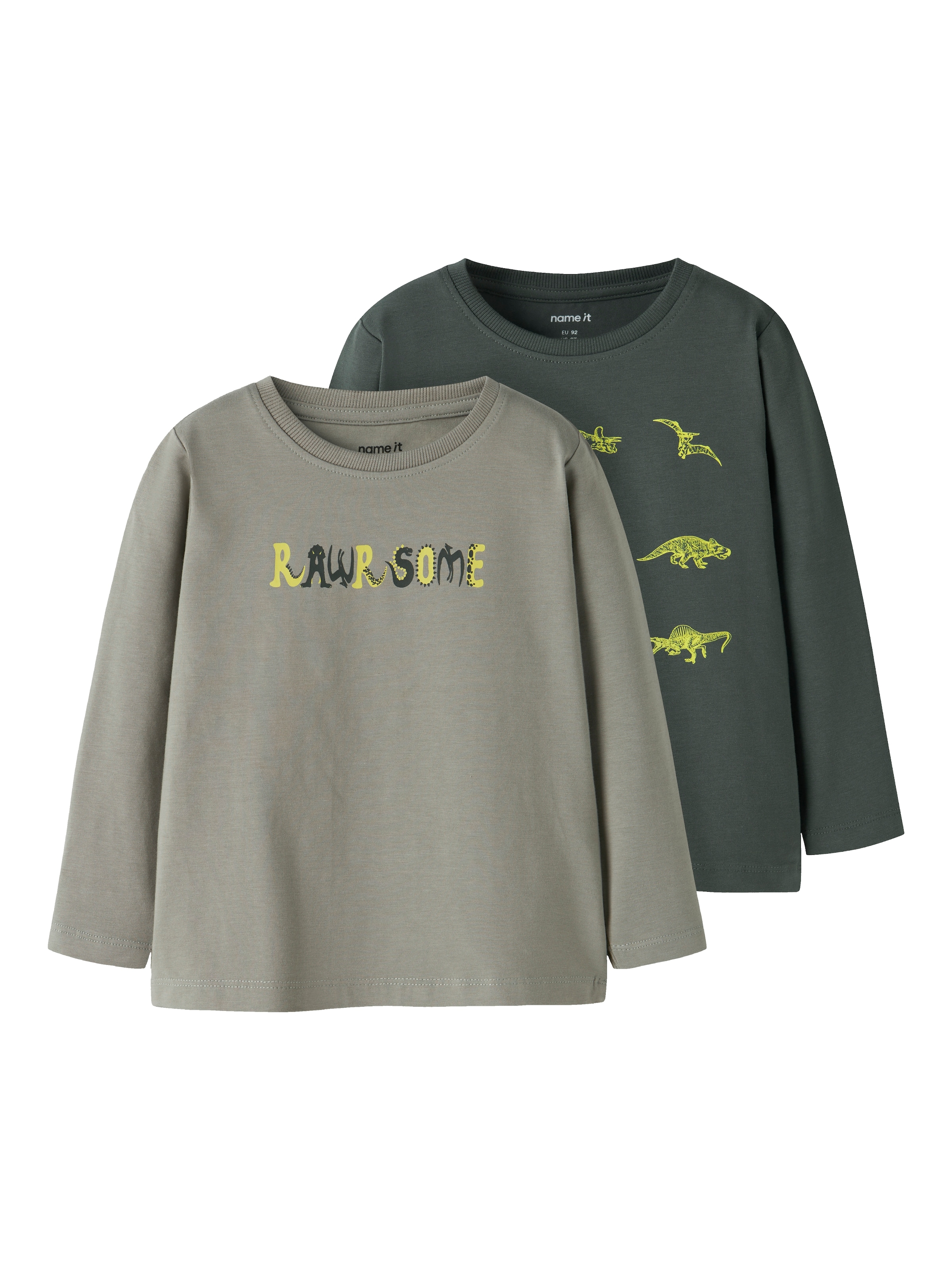 Name It Langarmshirt »NMMVUX 2P LS TOP« Packung, 2 tlg. Baumwollmischung, regular fit